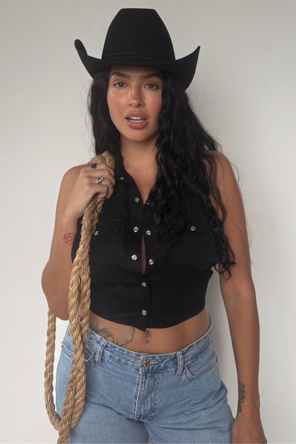 Hampton Halter Top Black