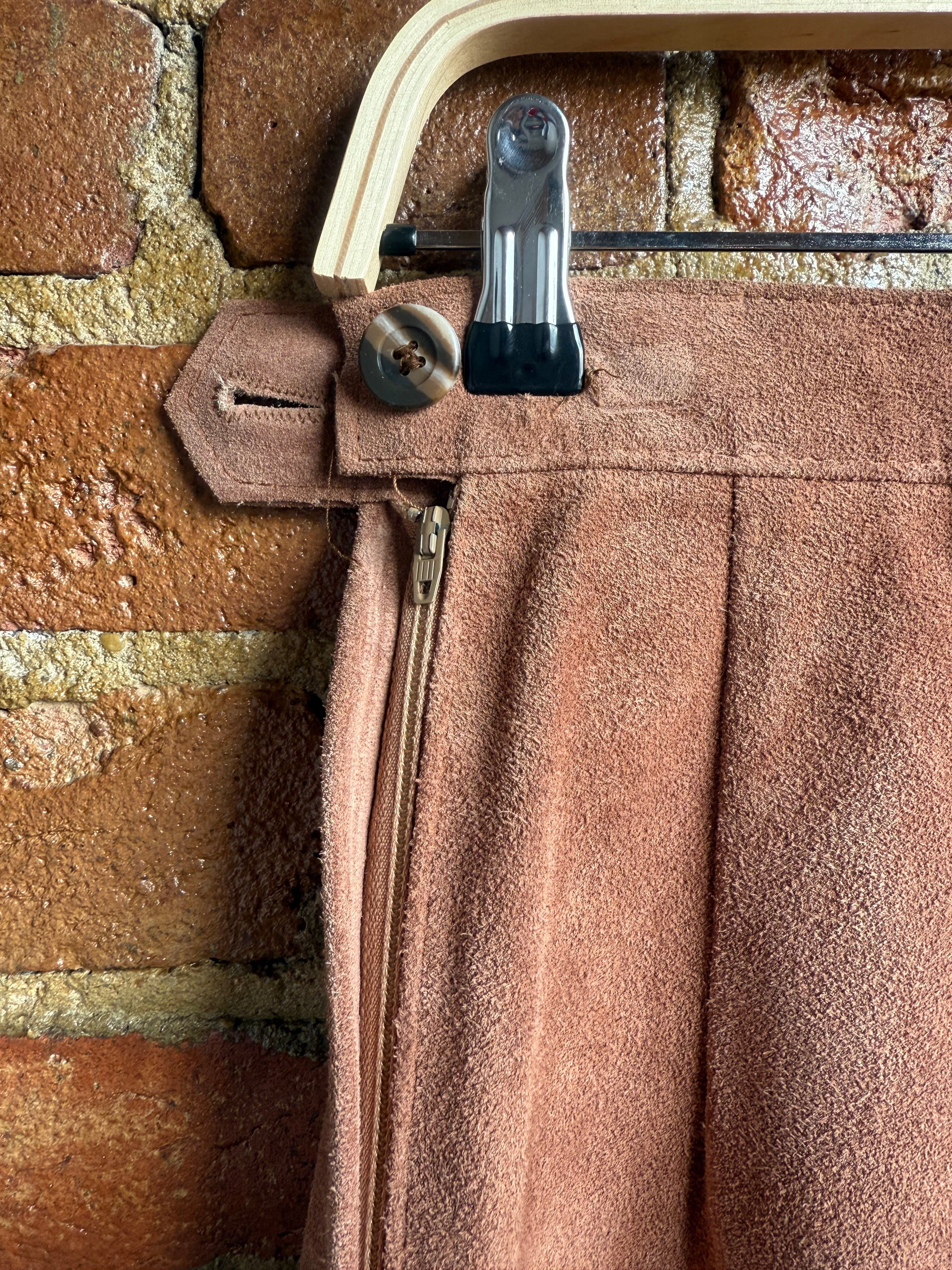 Archive 1960's Brown Suede Skirt