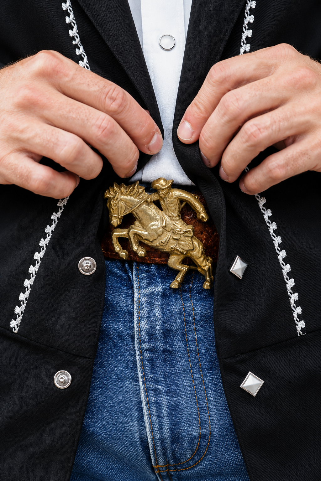 Cowboy Belt Buckle - Five Pieces of the Frontier
