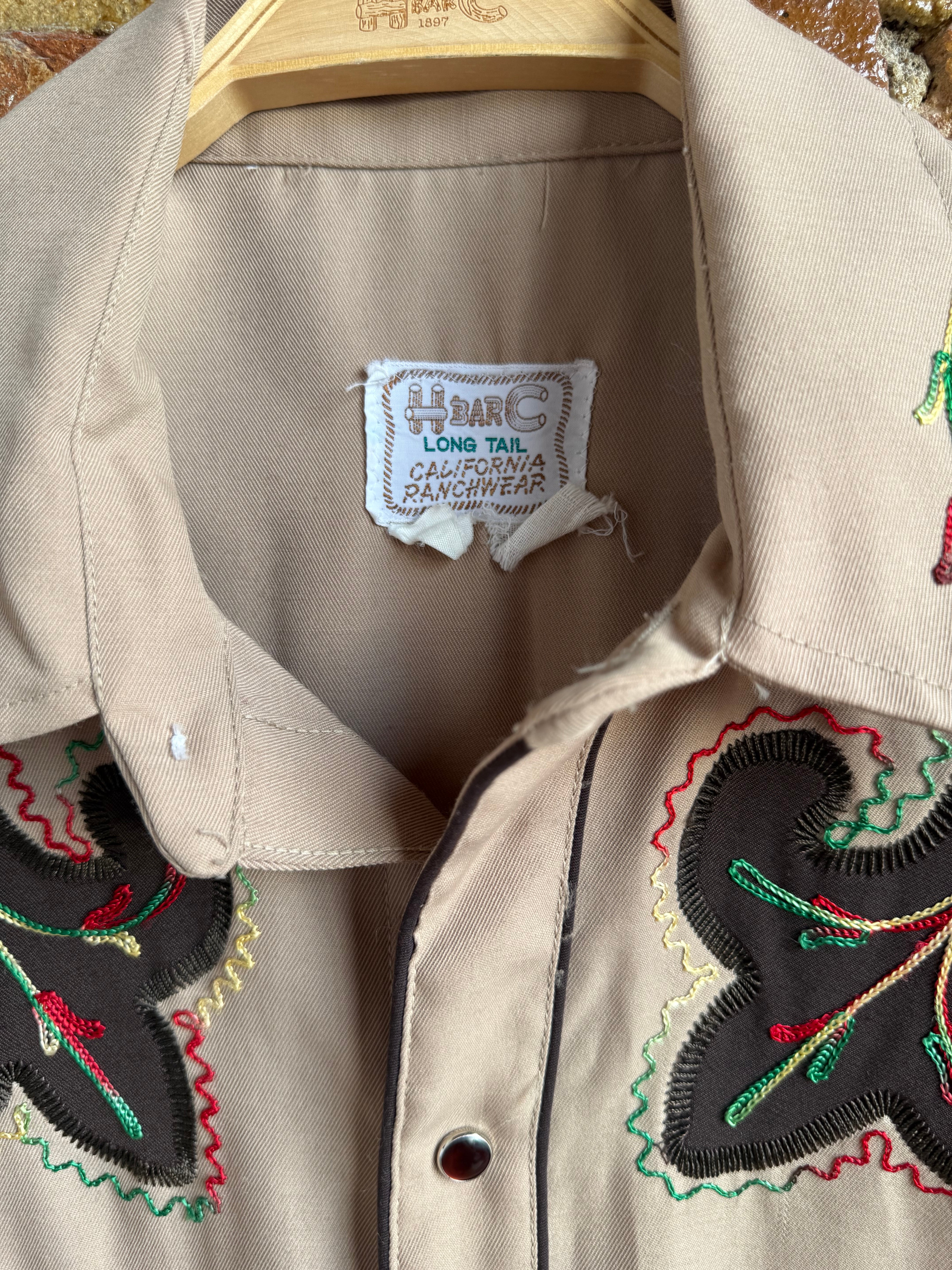 Archive 1970’s Beige Arrowhead Vintage Shirt