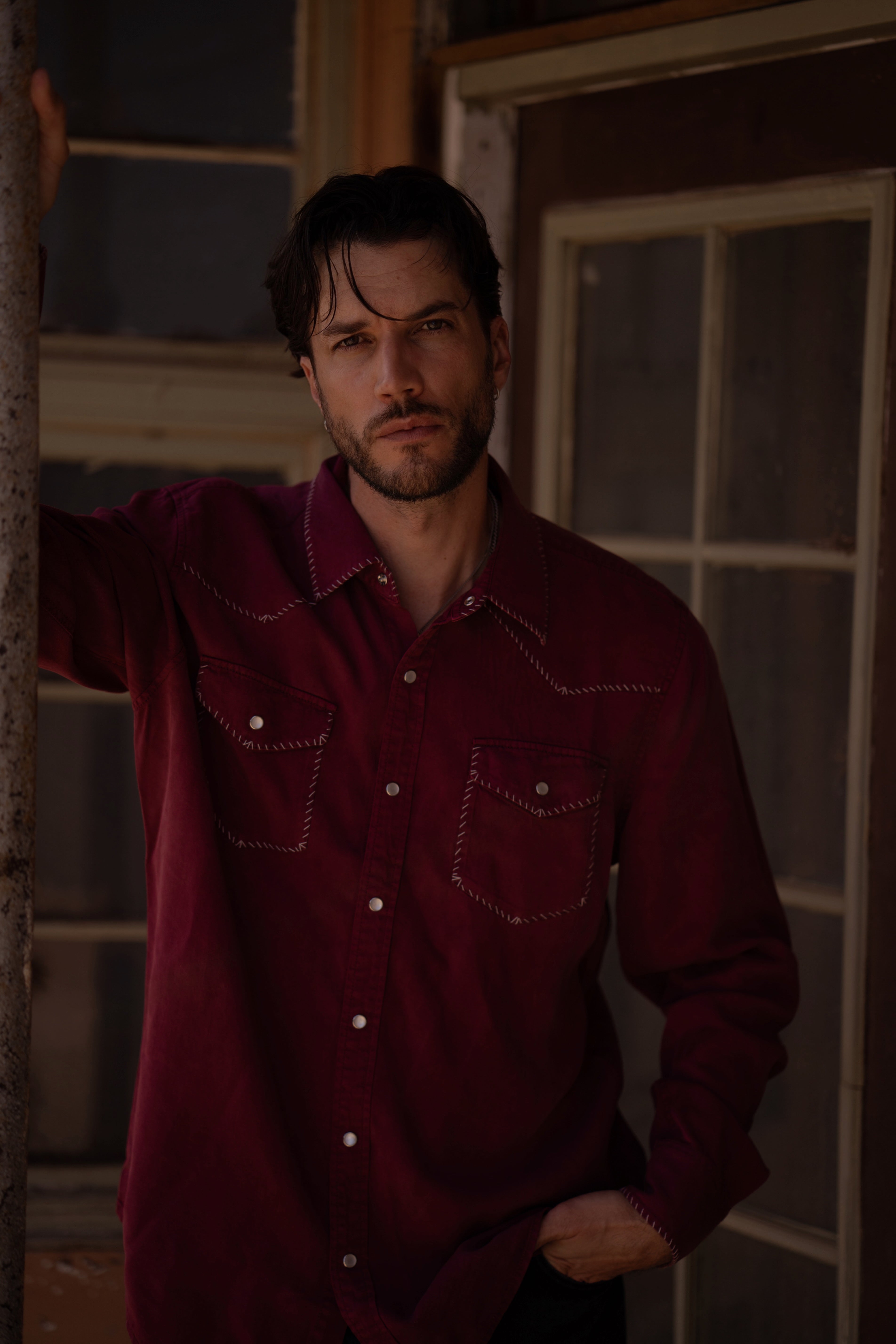 Brooklyn Men's Shirt Wine