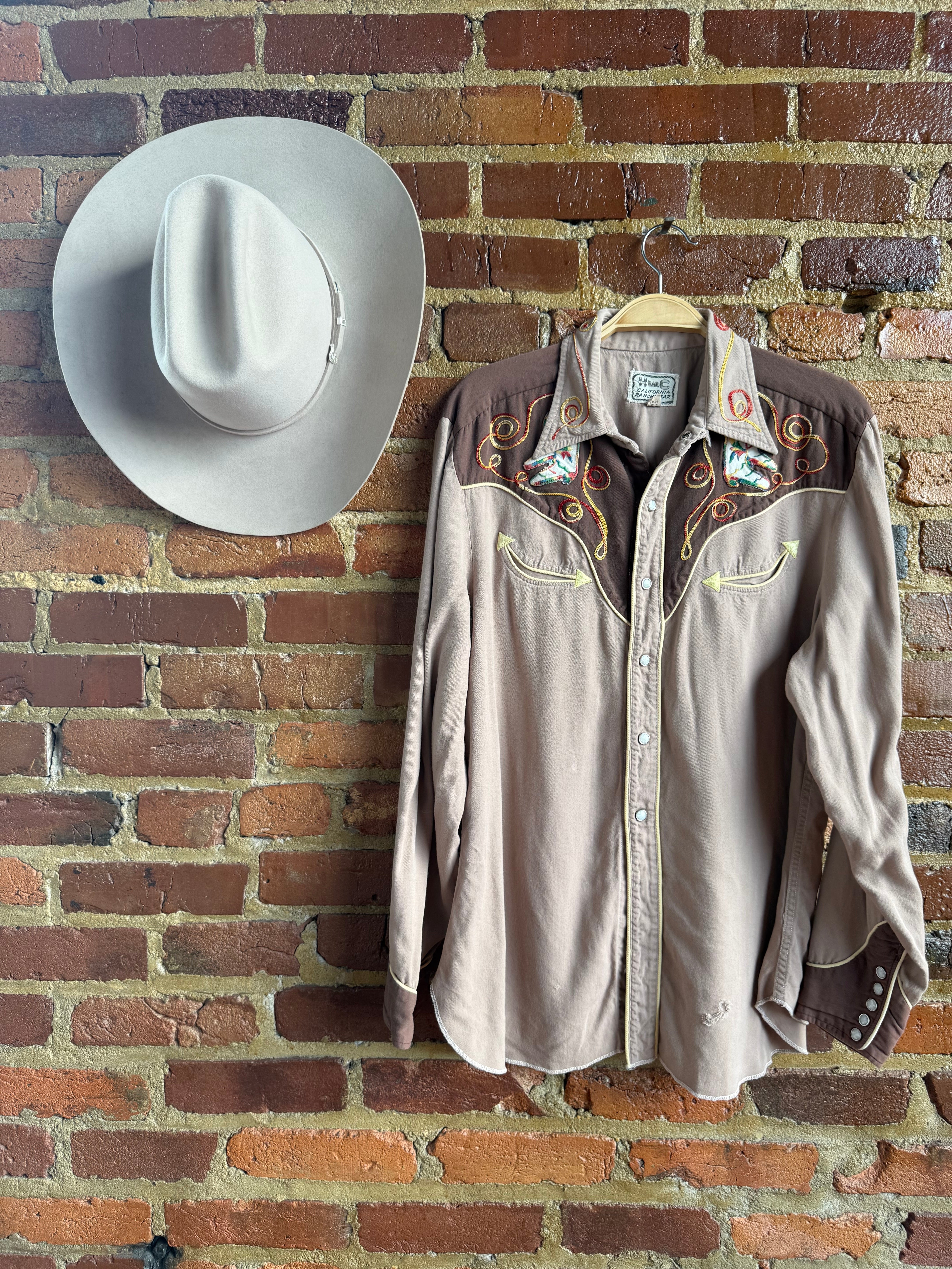 Archive 1950’s Cowboy Boots Vintage Shirt