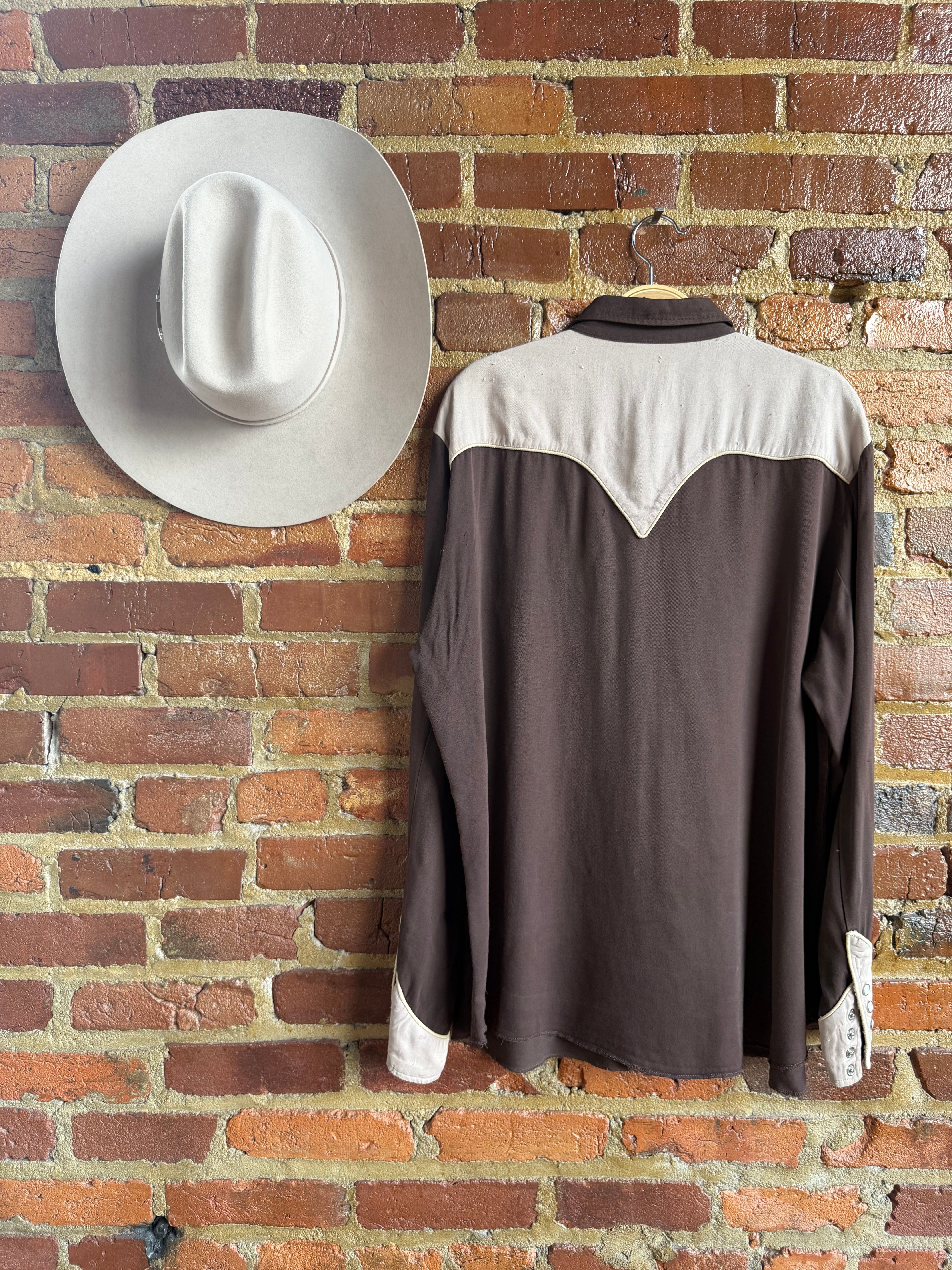 Archive 1940’s San Juan Brown Vintage Shirt