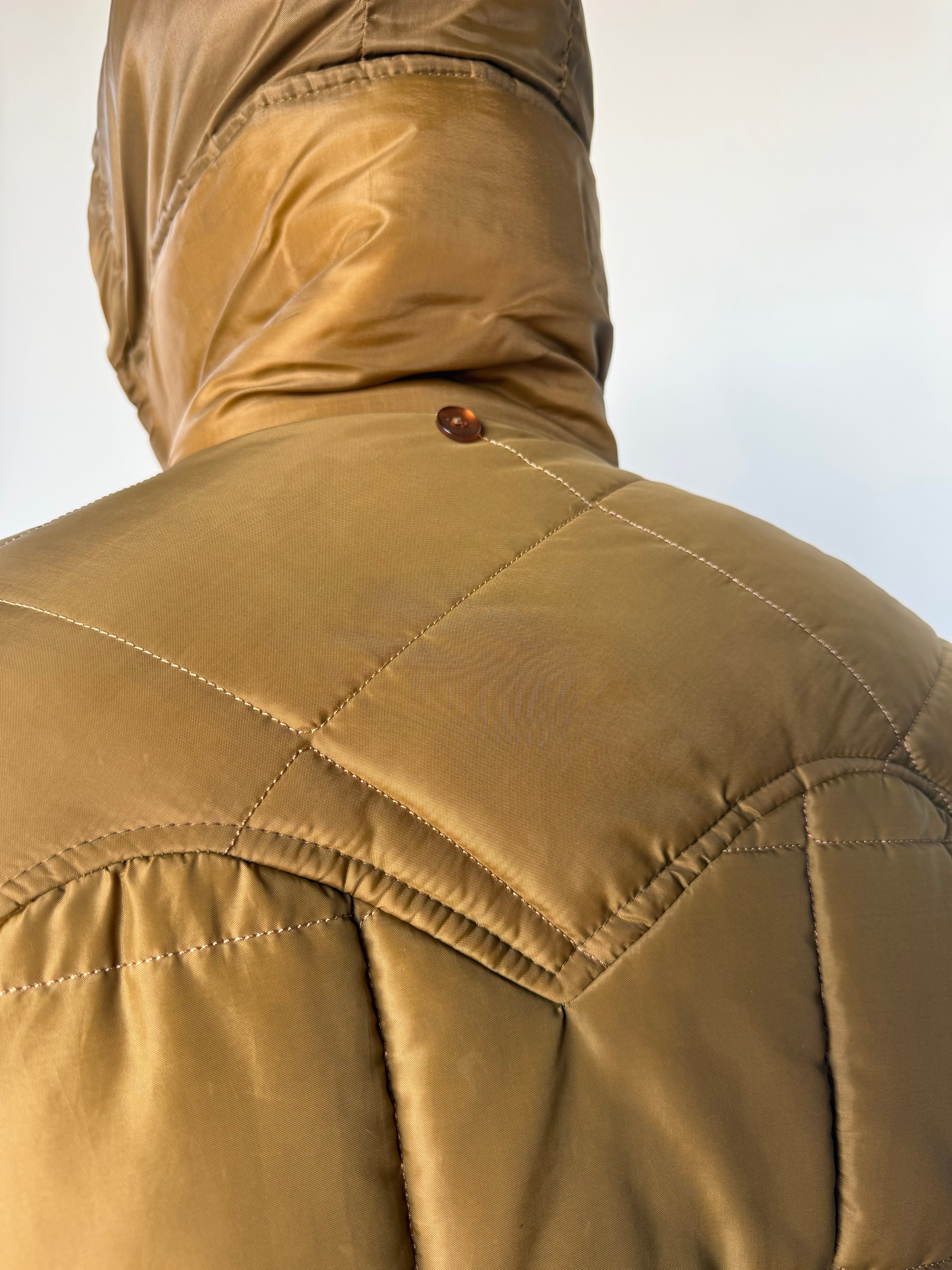 1960'S OLIVE WESTERN POLAR QUILT JACKET XL