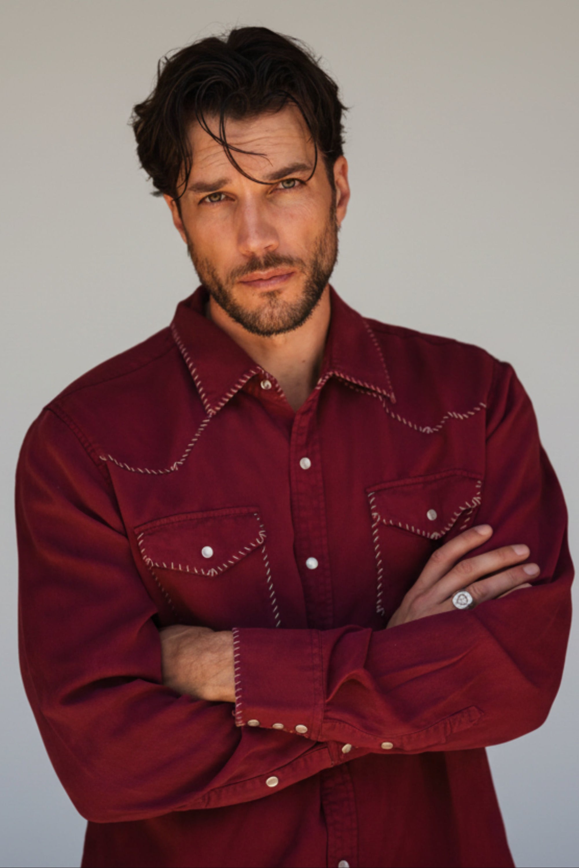 Brooklyn Men's Shirt Wine