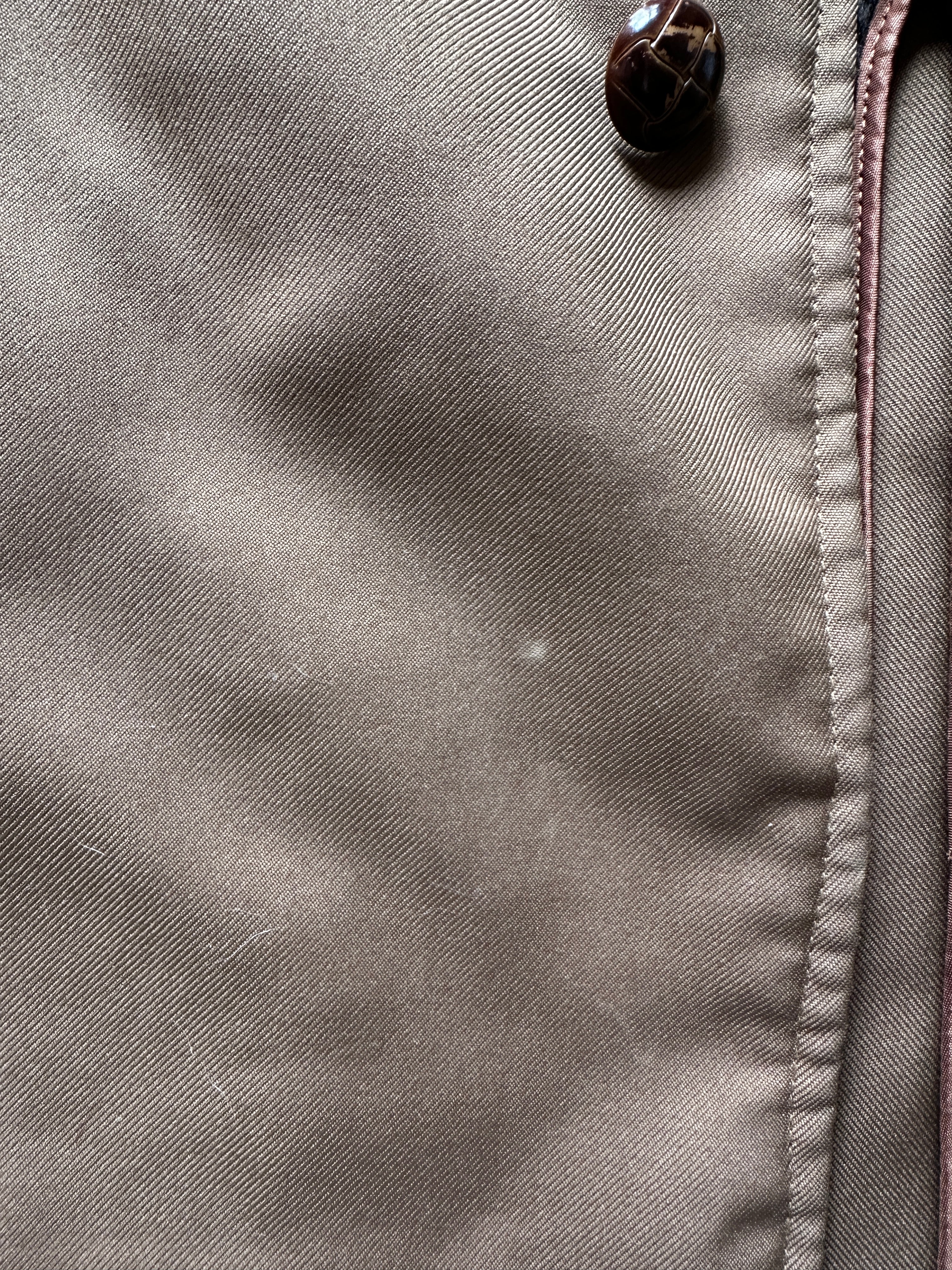 1960/70’S MENS LONG SHEARLING COLLAR OVER COAT - LARGE