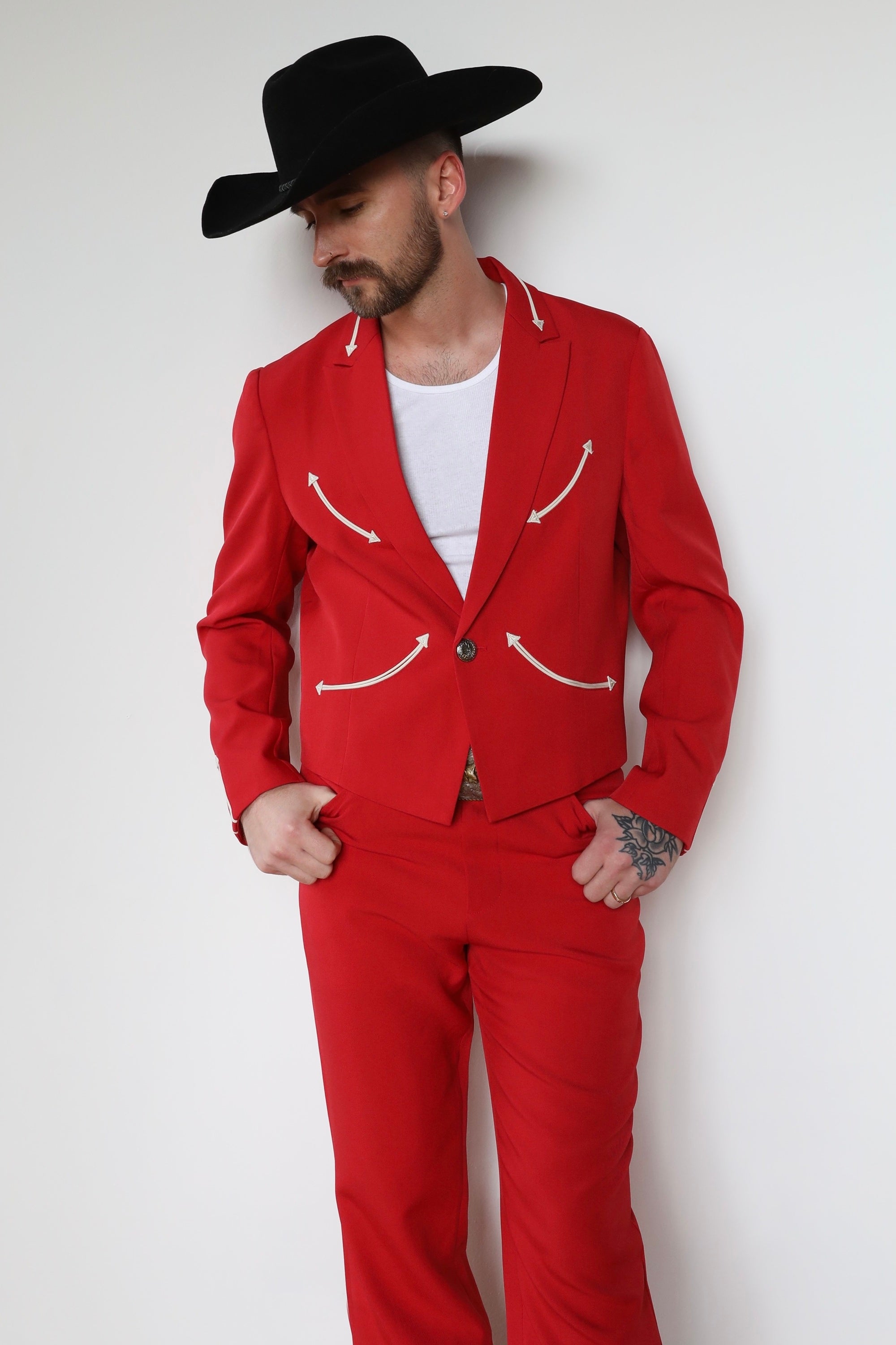 Calamity Men's Suit Red
