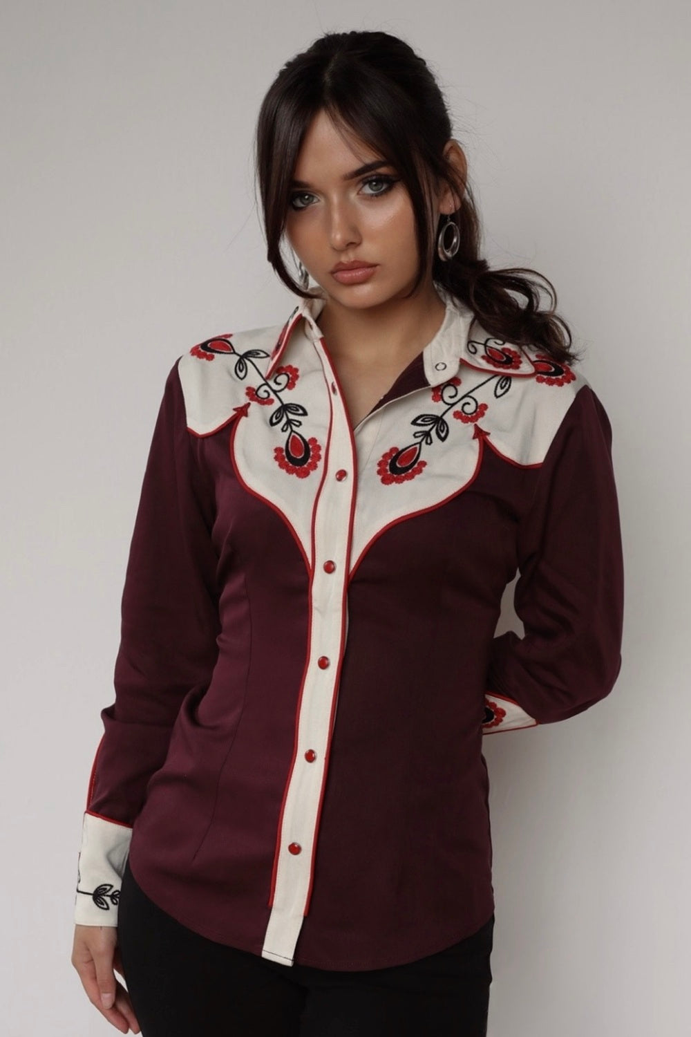 San Jose Women's Shirt Burgundy