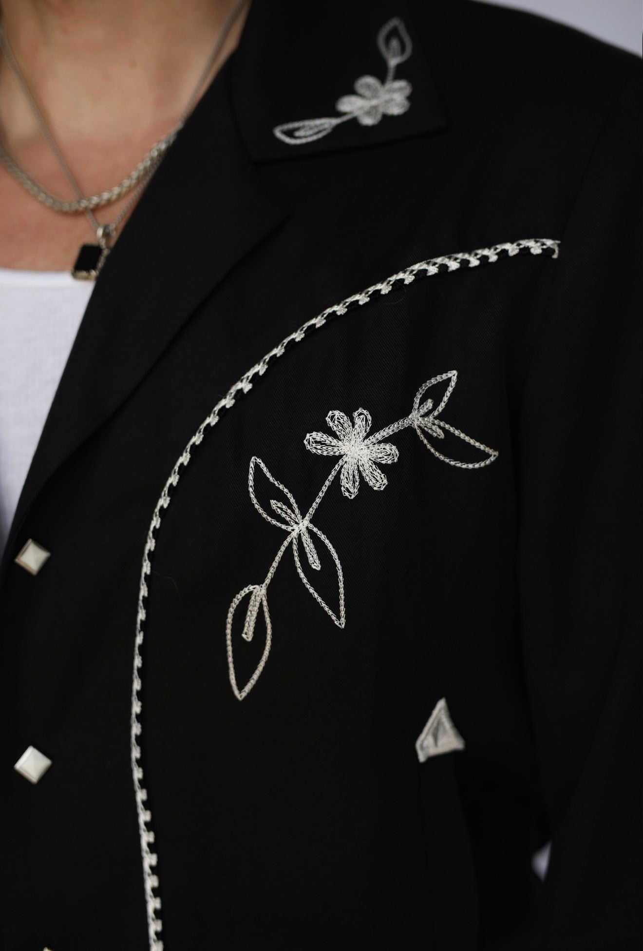 Bolero Men's Jacket - Nogales - Black and White