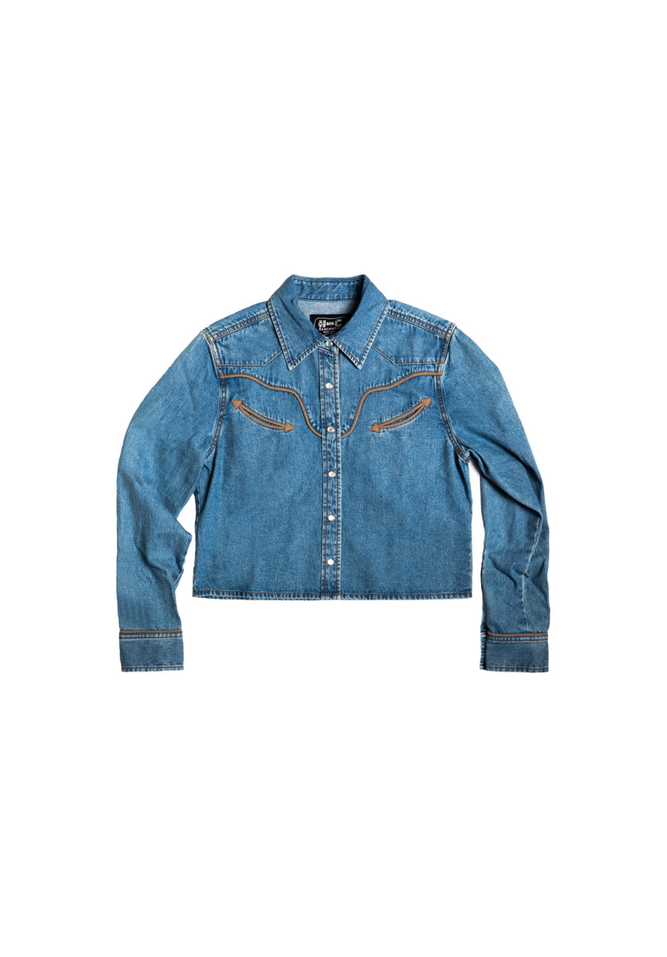 Rustler X H Bar C Denim Cropped Shirt