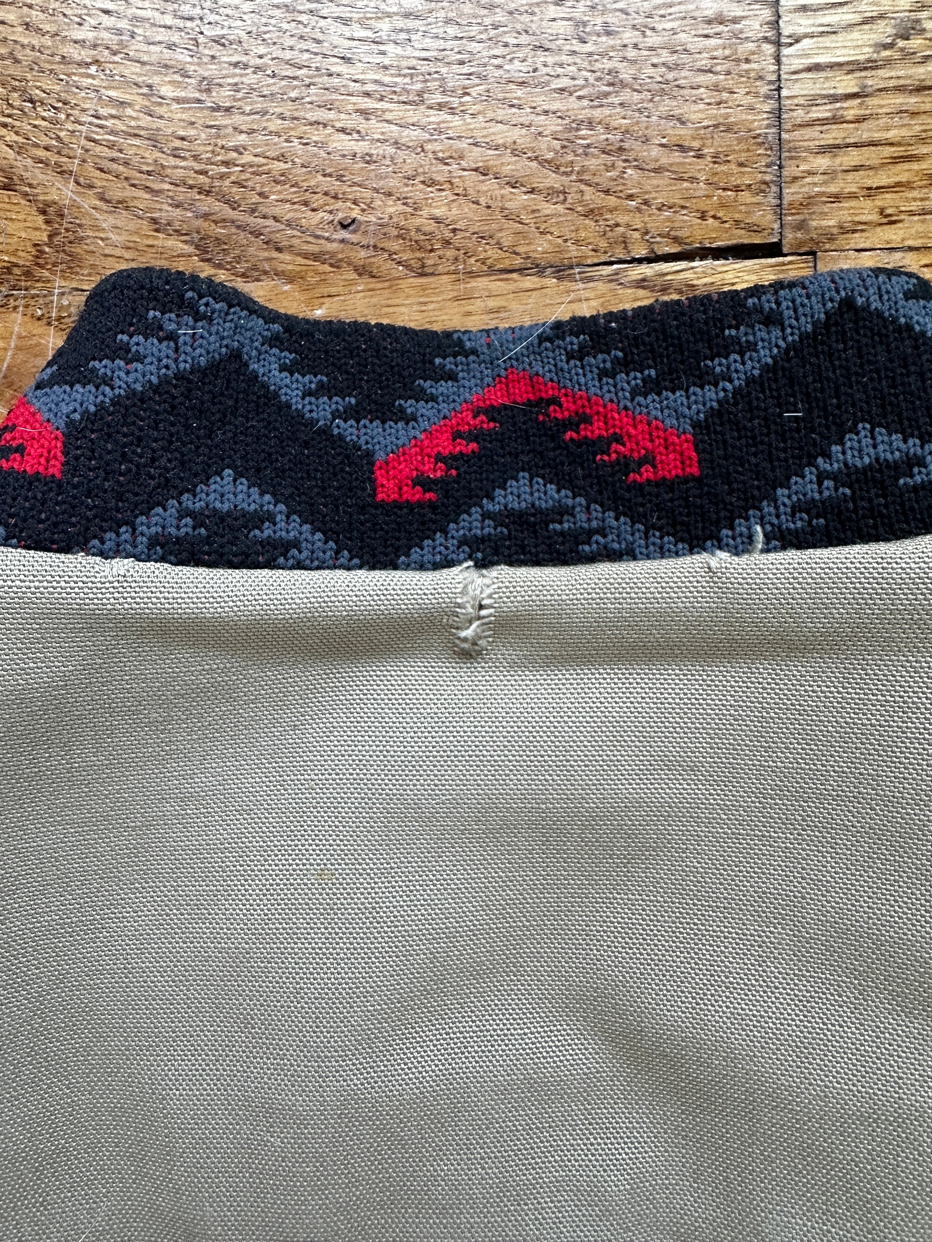 1970'S BEIGE ‘YELLOWSTONE’ AZTEC BOMBER L/XL