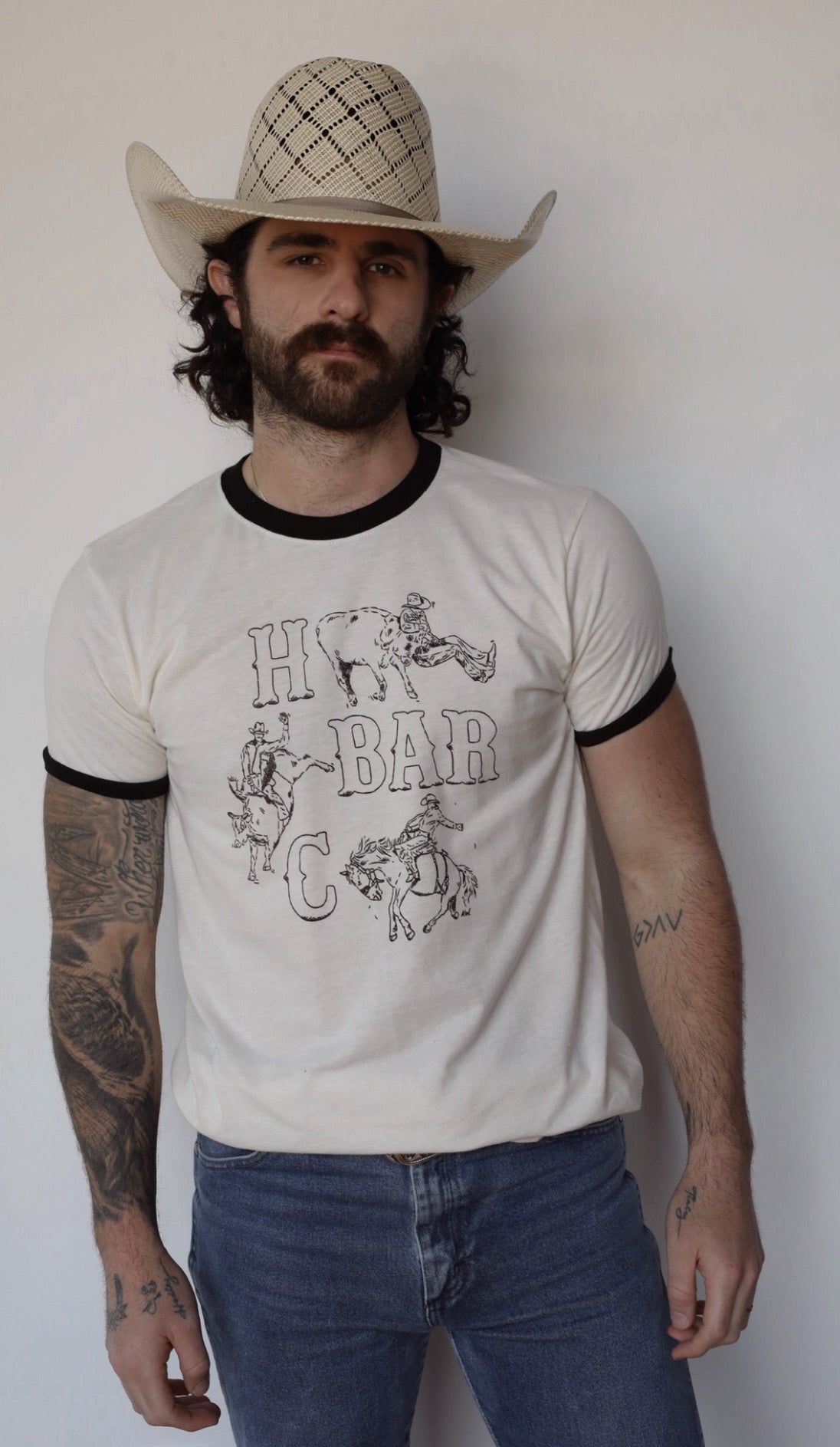 Busted Spur White Ringer