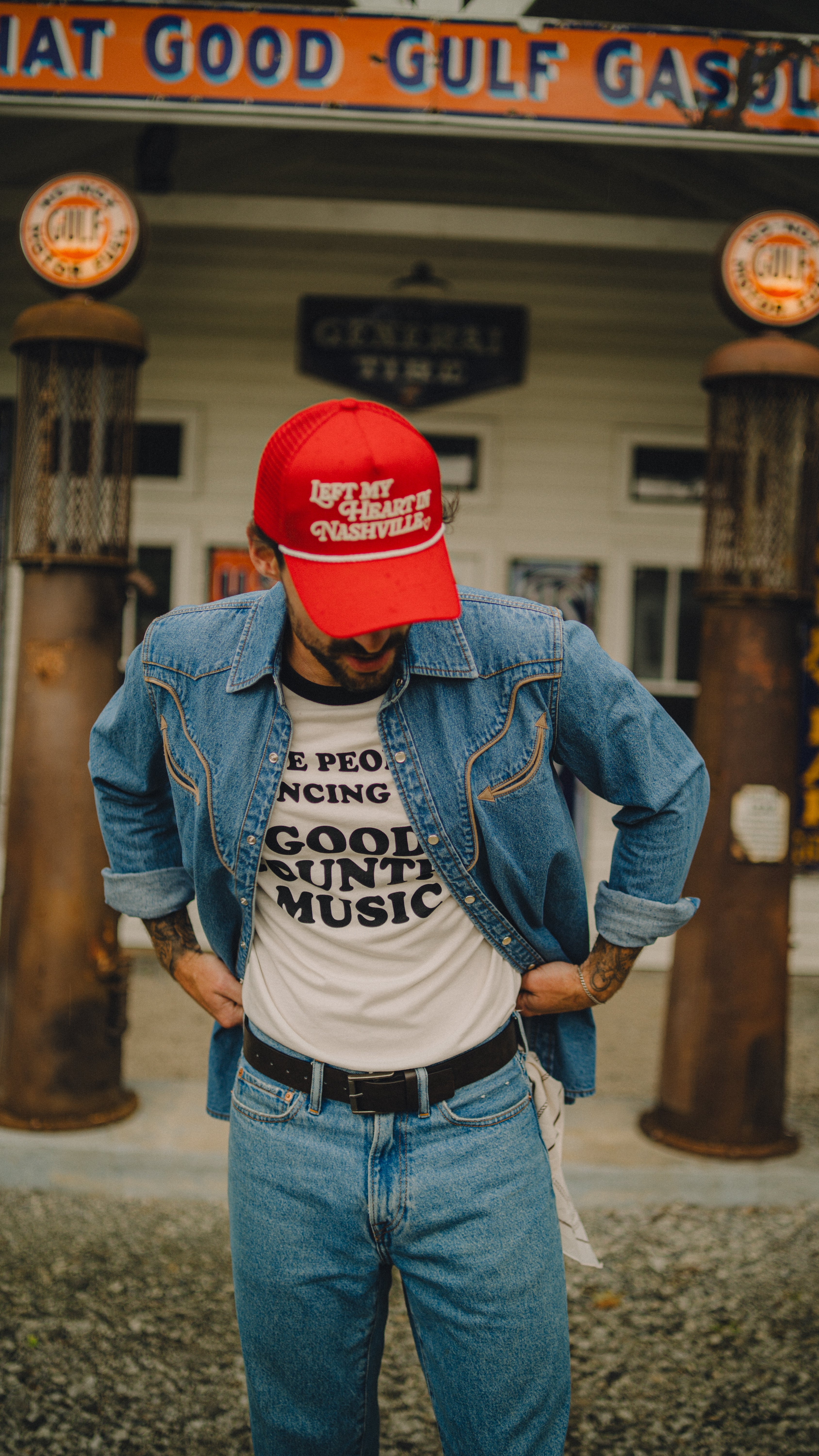 H Bar C X Rustler ‘Left My Heart In Nashville’ Trucker Hat