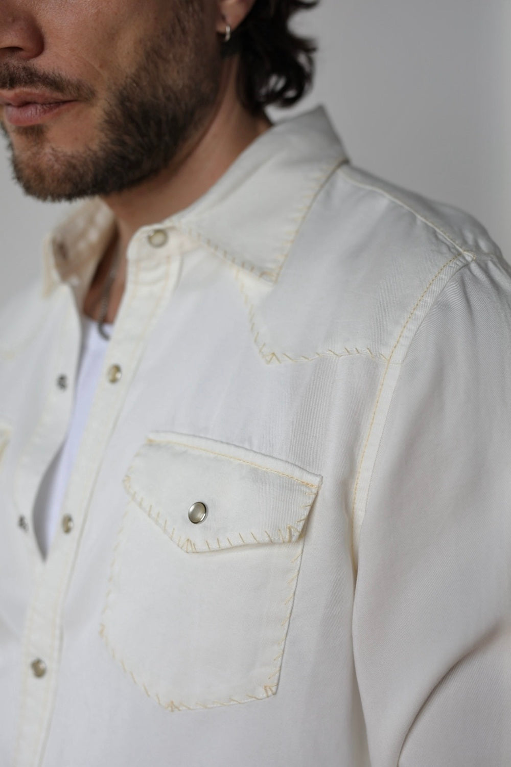 Brooklyn Men's Shirt Off-White