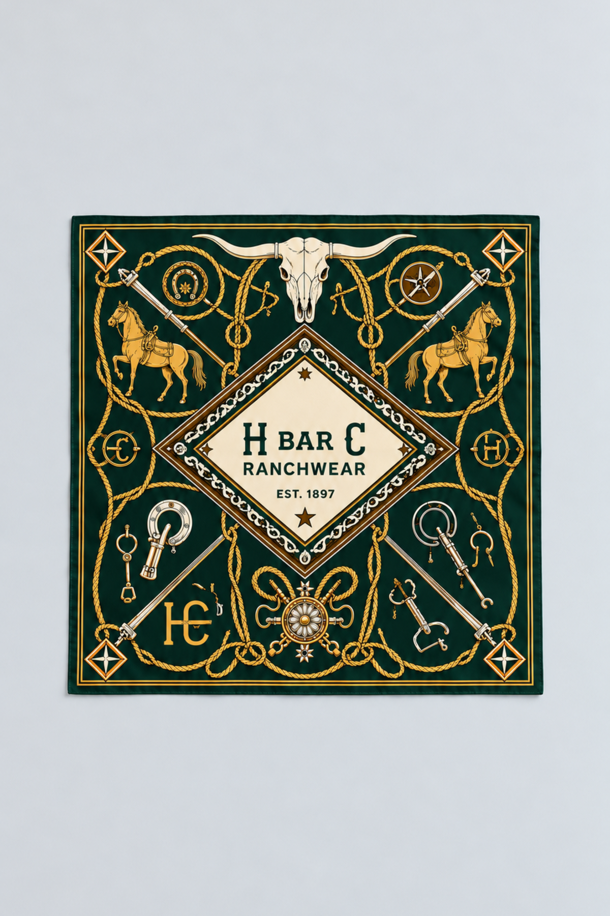 Green Silk Scarf