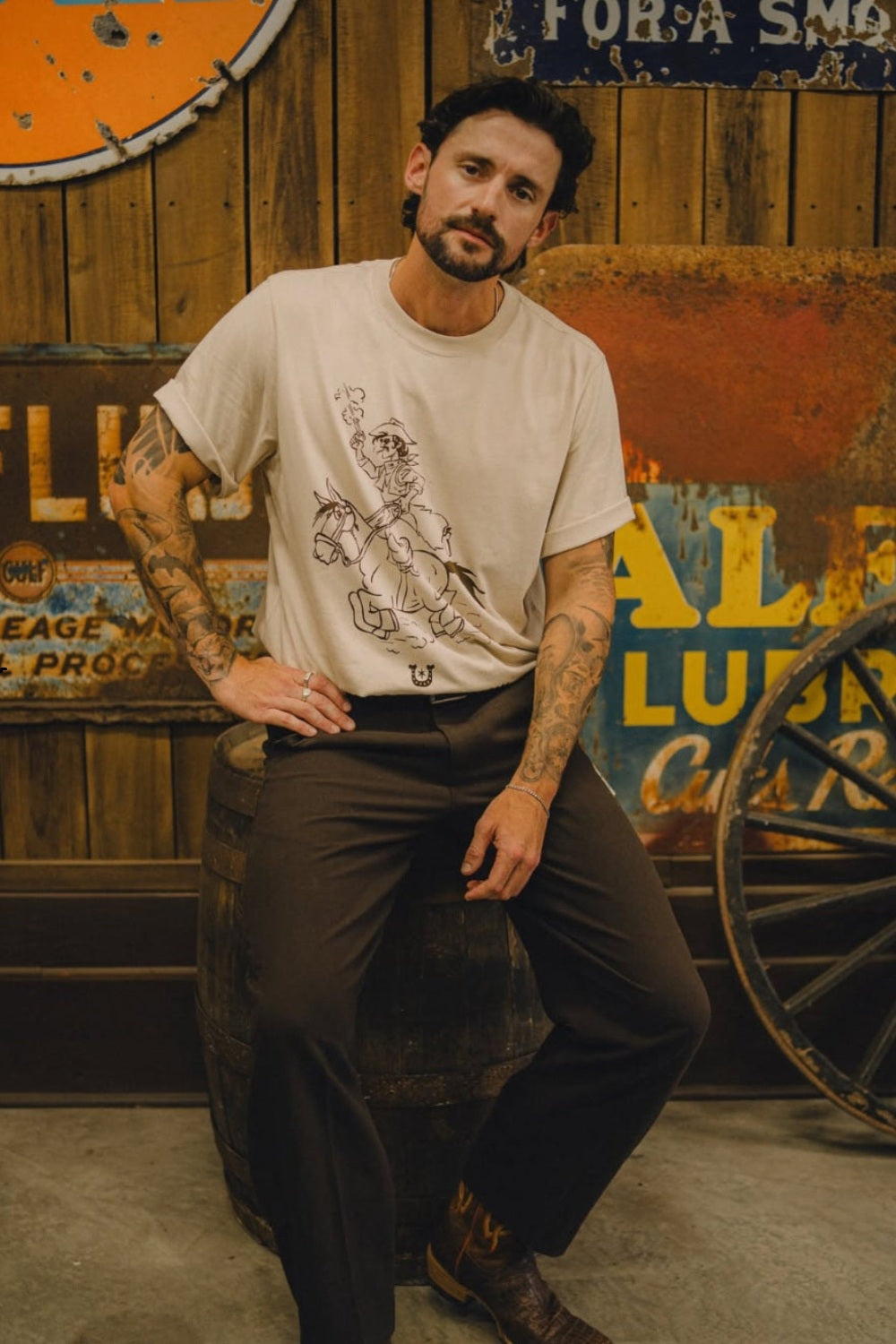 H Bar C X Rustler ‘In Good Company’ Men’s T-Shirt