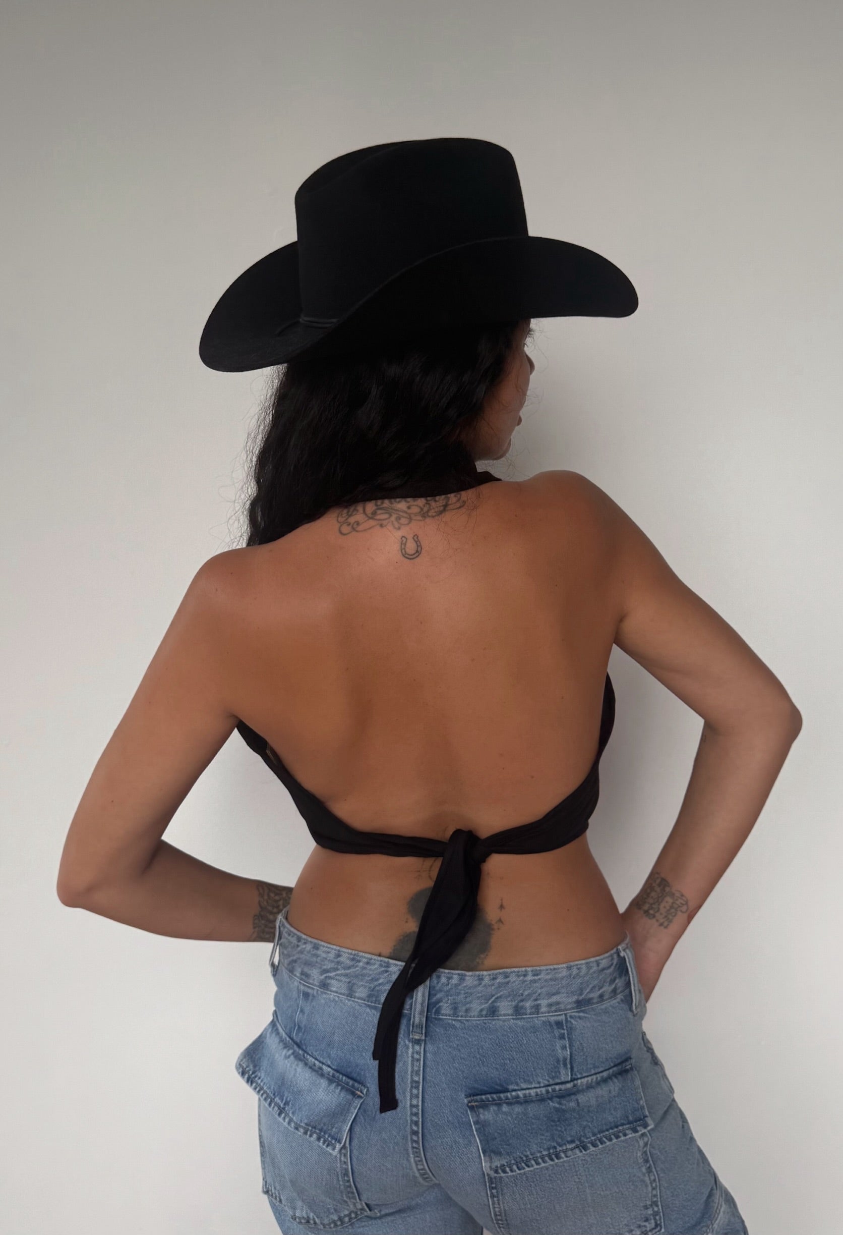 Hampton Halter Top Black