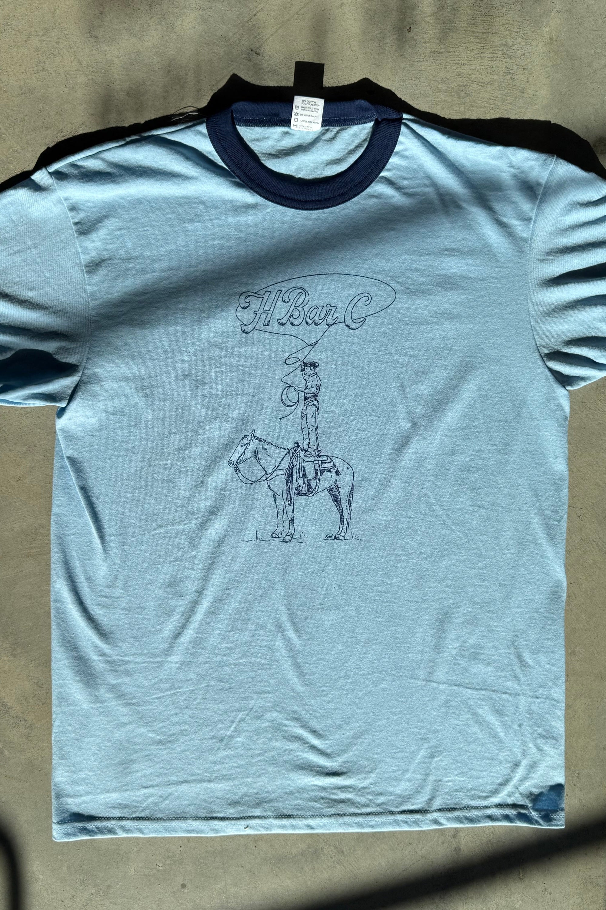 STANDING ON HORSE BLUE RINGER KATE SNAKE ART