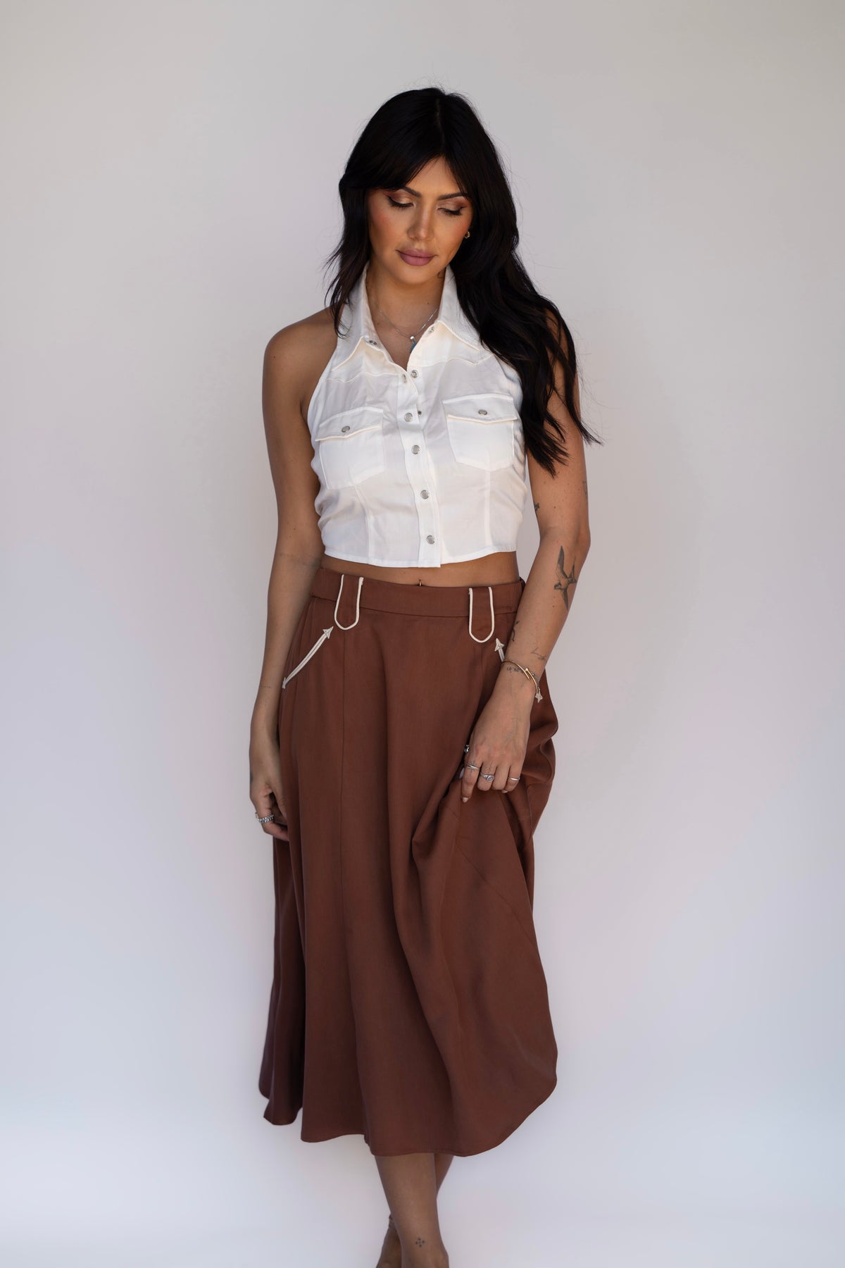 Hampton Halter Top White