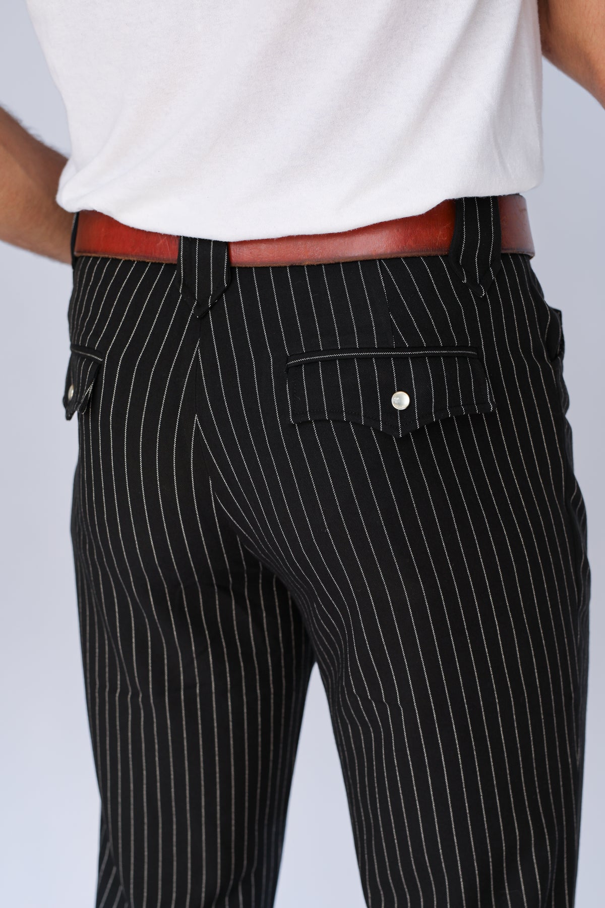 Bakersfield Pant Black Pin Stripe