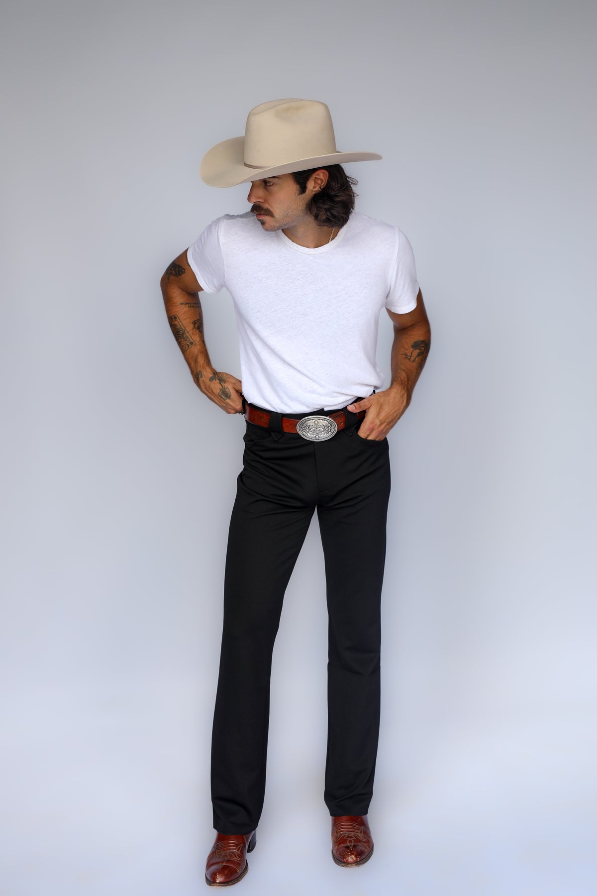 Franklin Unisex Western Pants Black