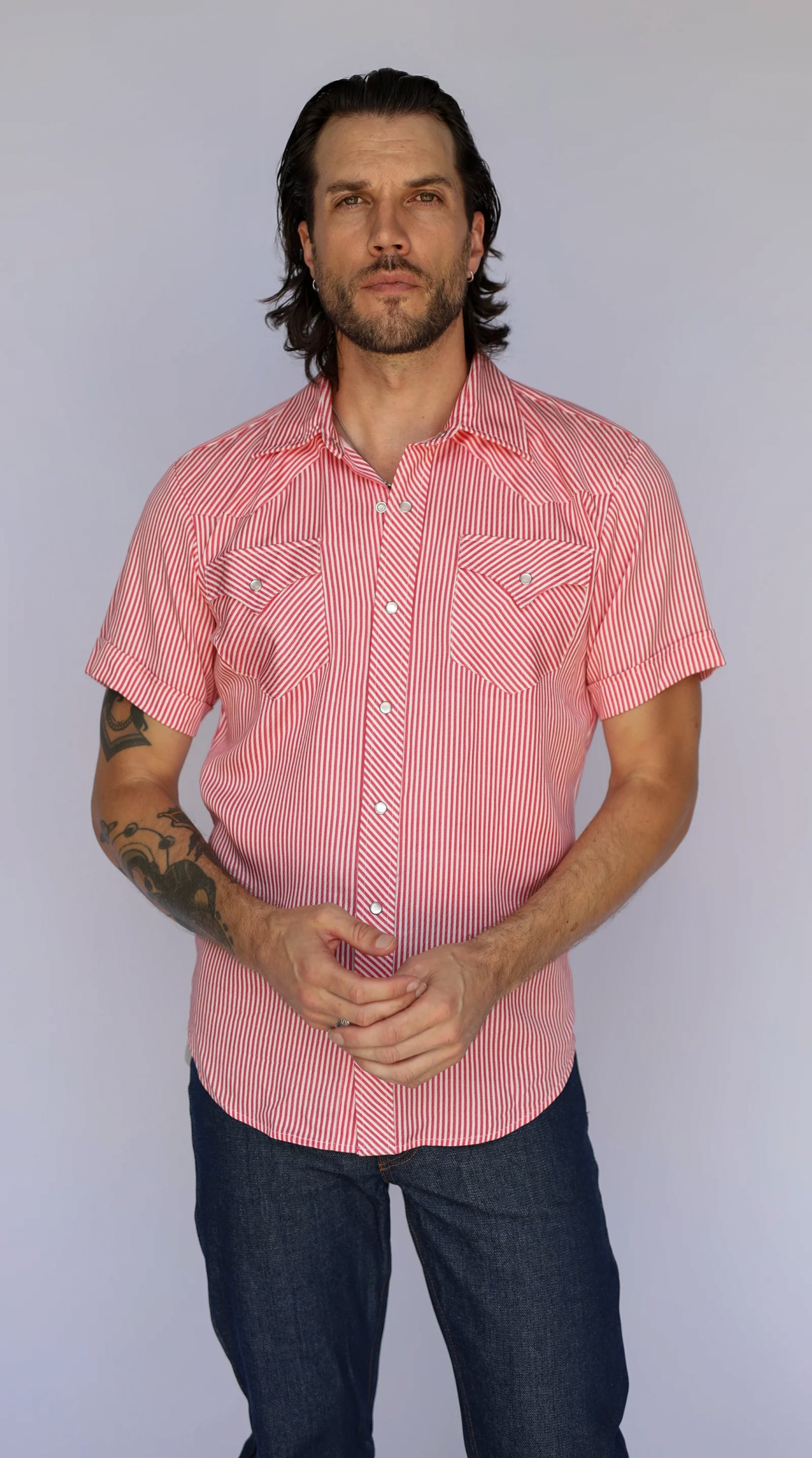 Newport Shirt Red Striped