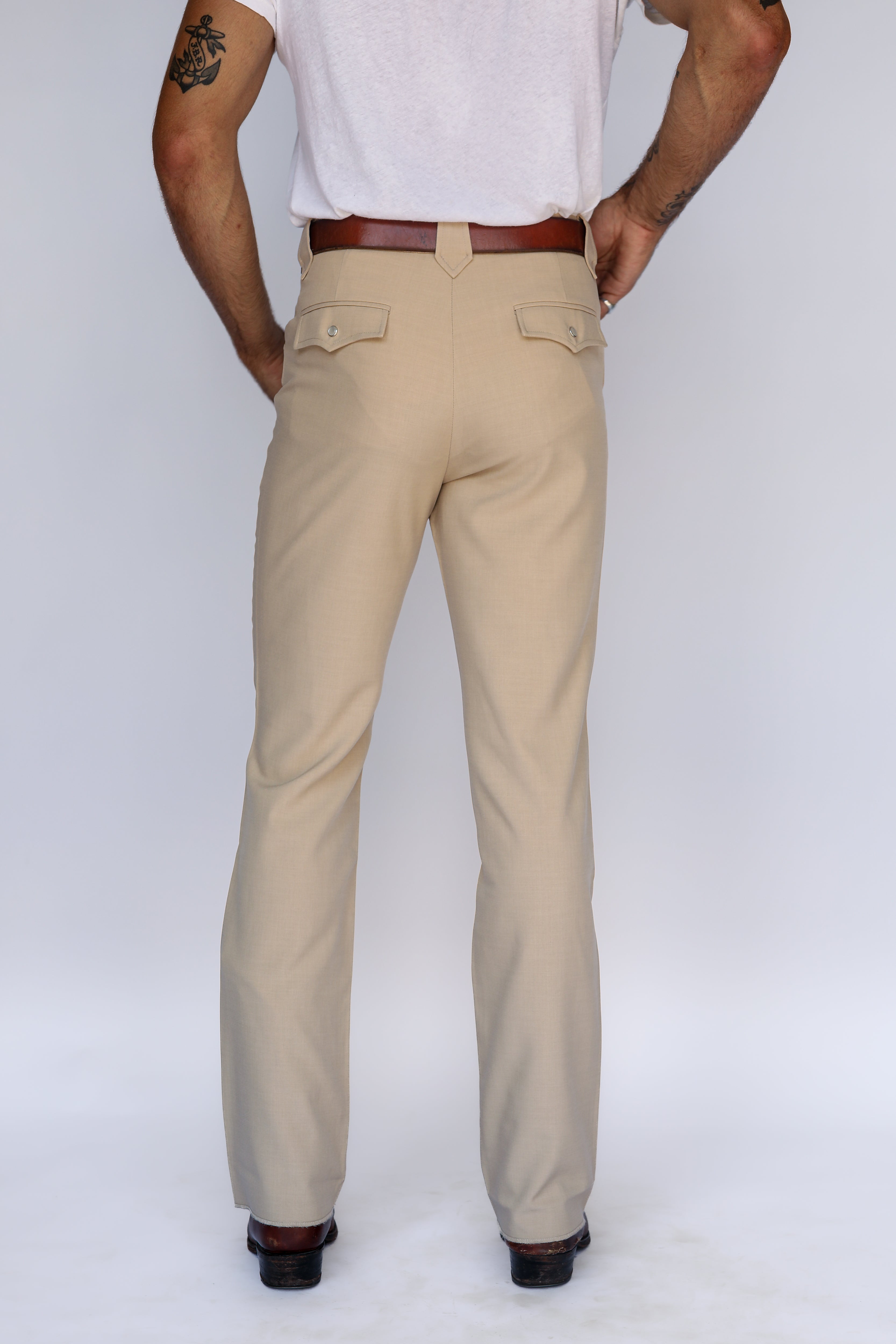 Calamity Unisex Western Pants Tan