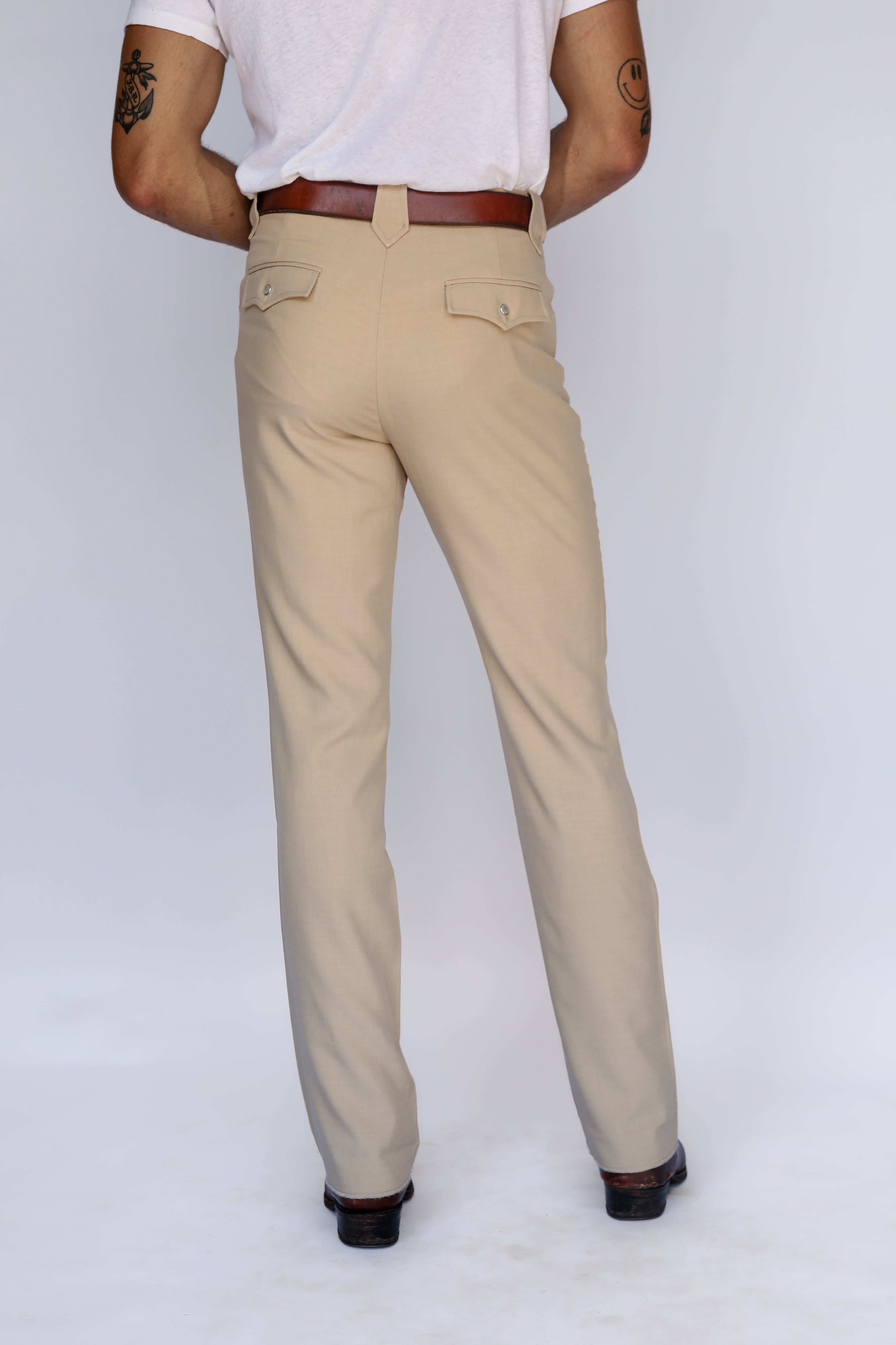 Calamity Unisex Western Pants Tan