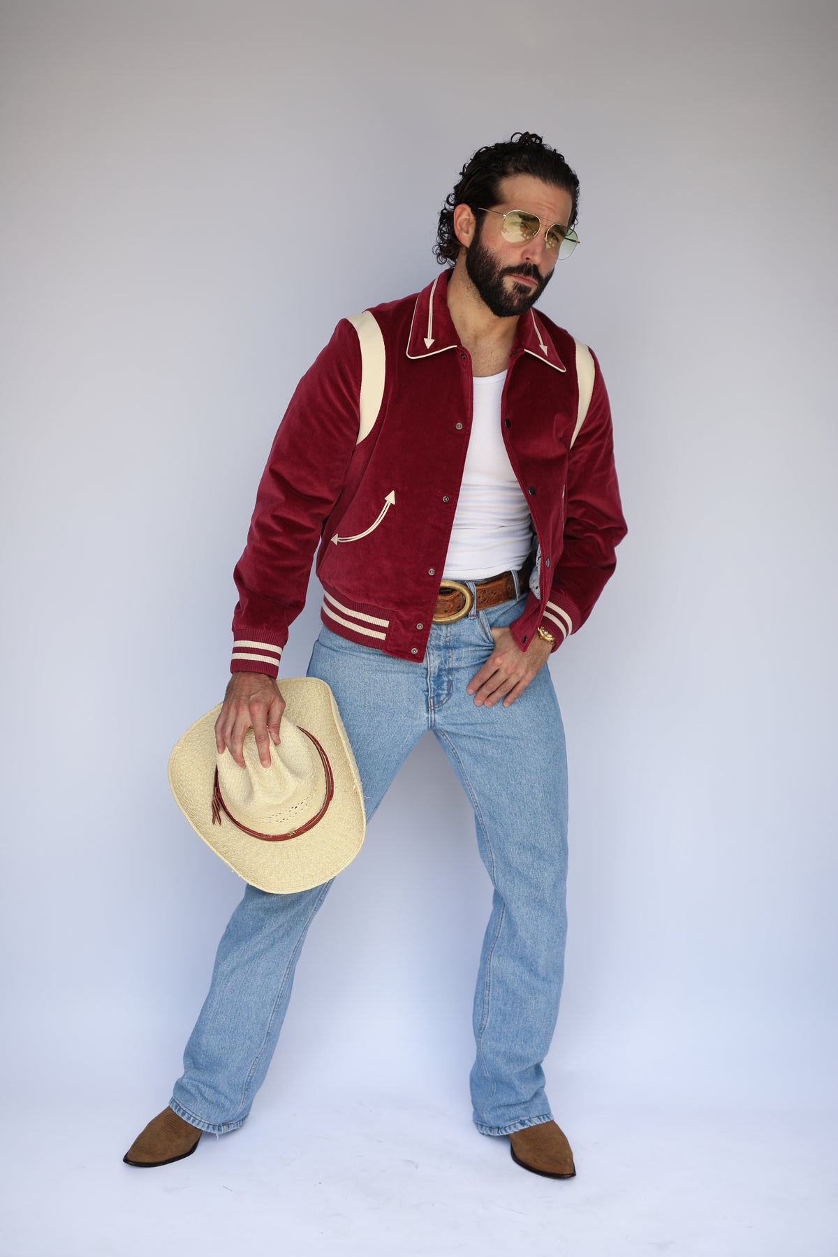 Silver Lake Corduroy Unisex Jacket Maroon