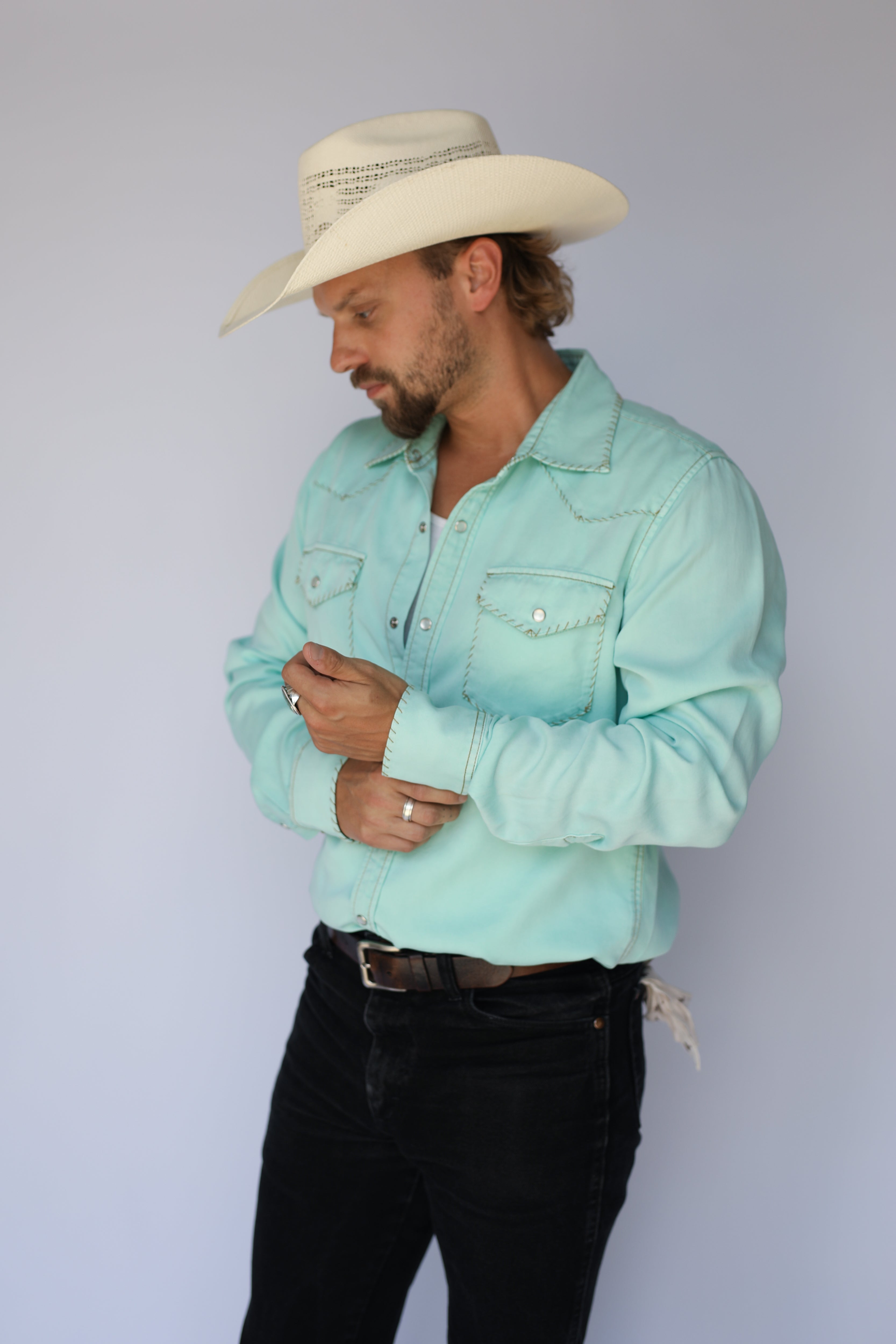Brooklyn Men's Shirt Turquoise