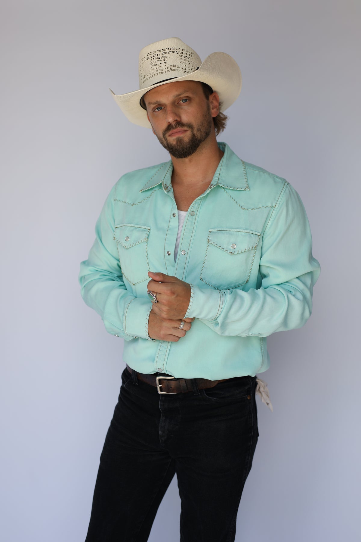 Brooklyn Men's Shirt Turquoise
