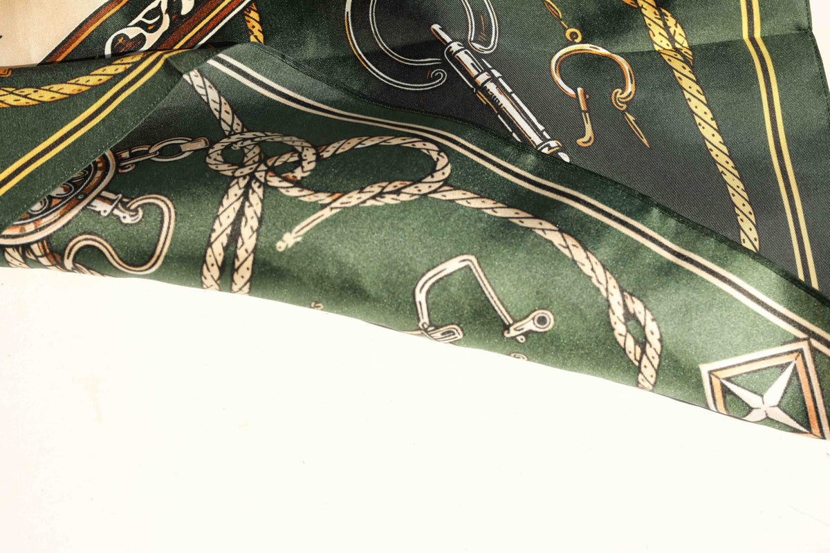Green Silk Scarf