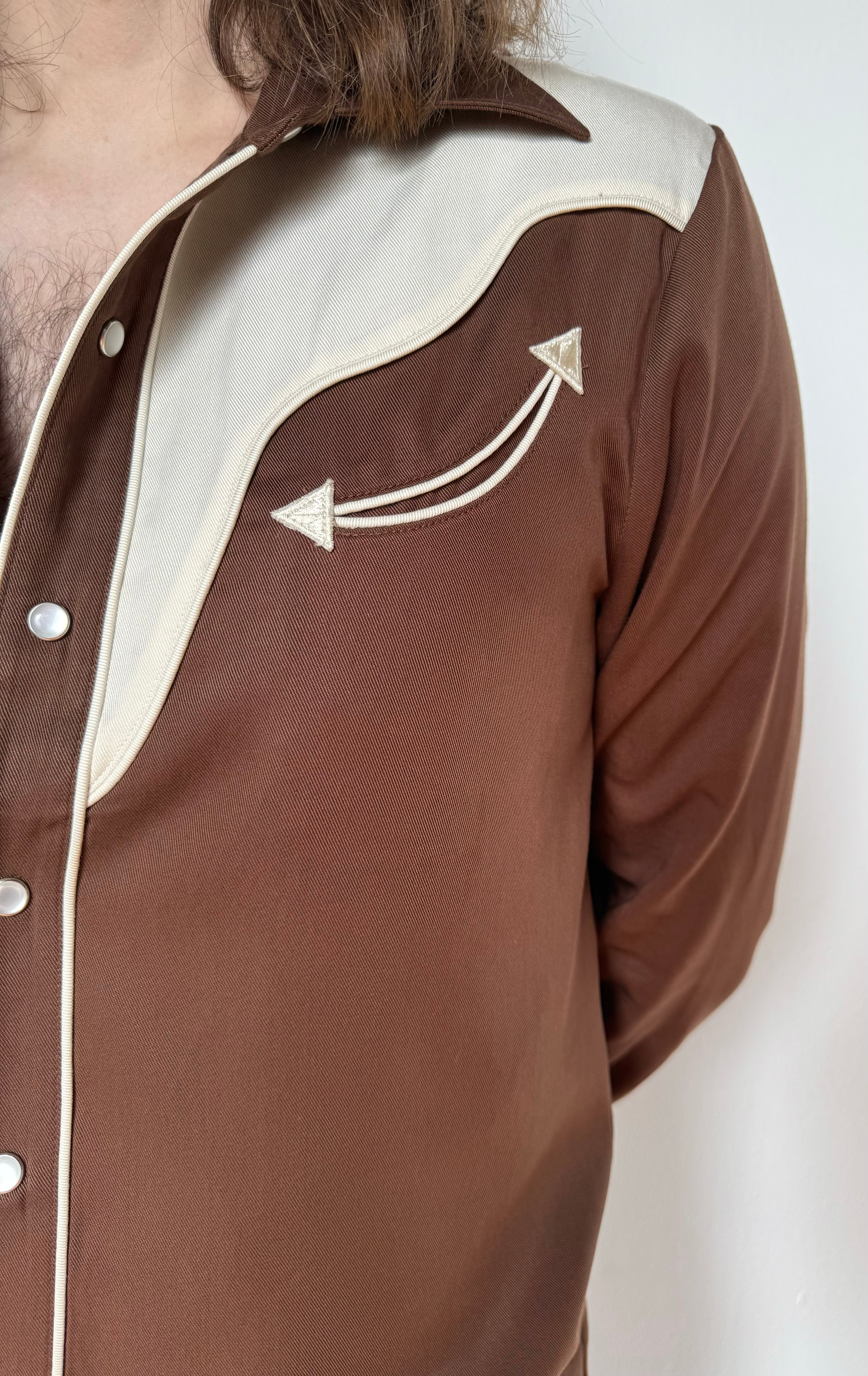 San Juan Men's Shirt Chocolate