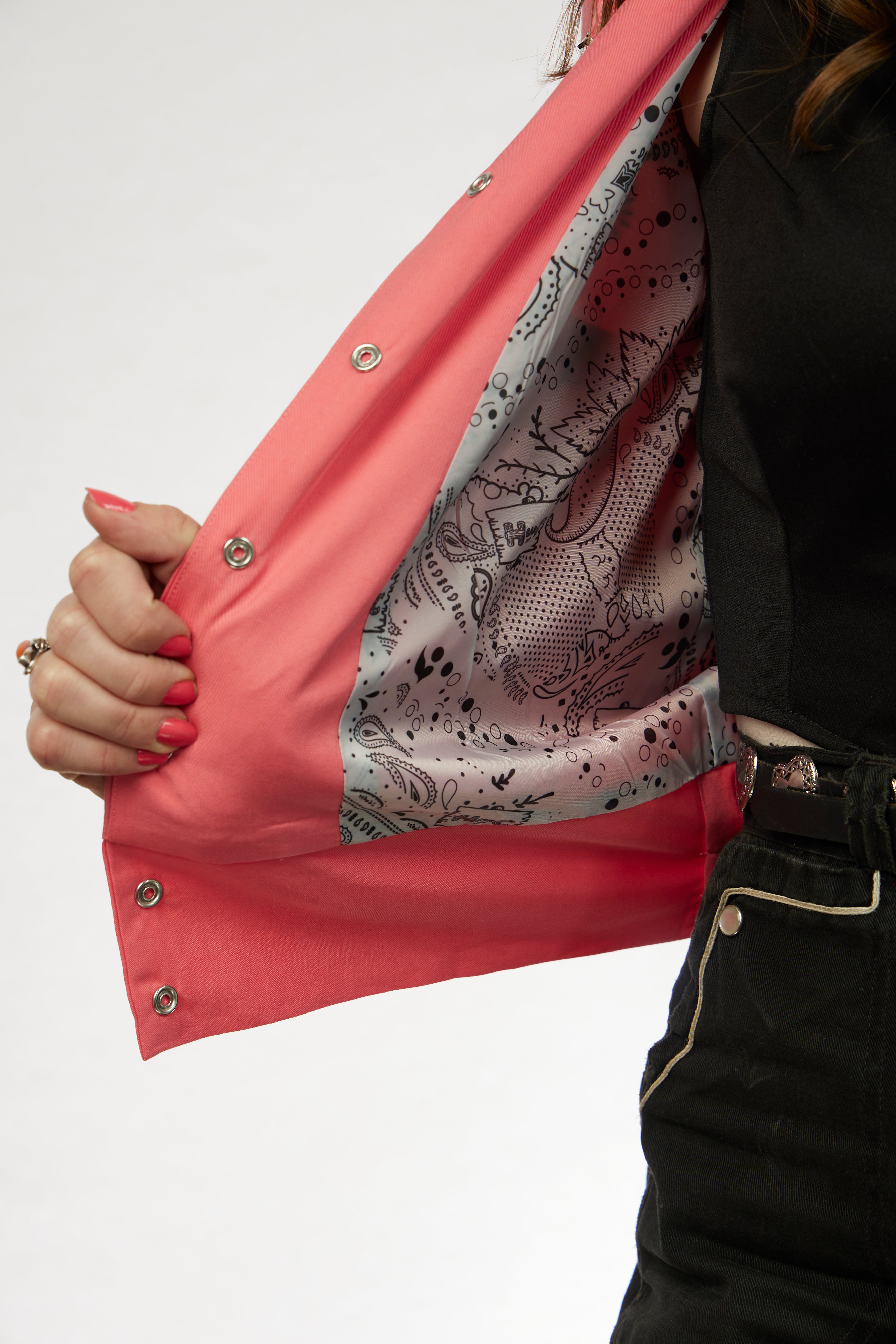 볼레로 자켓 - 핑크 여성용