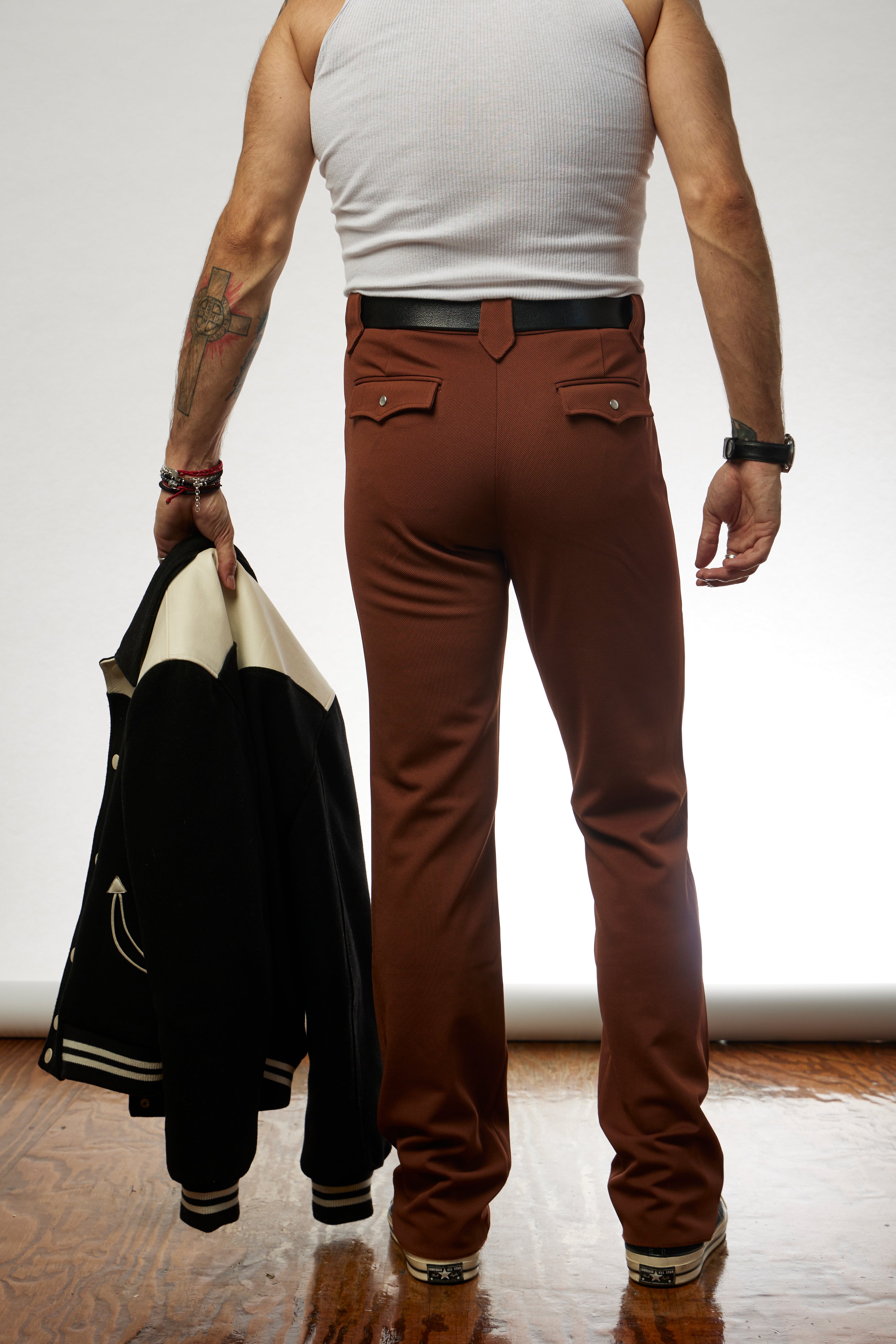 브라운 프랭클린 웨스턴 팬츠