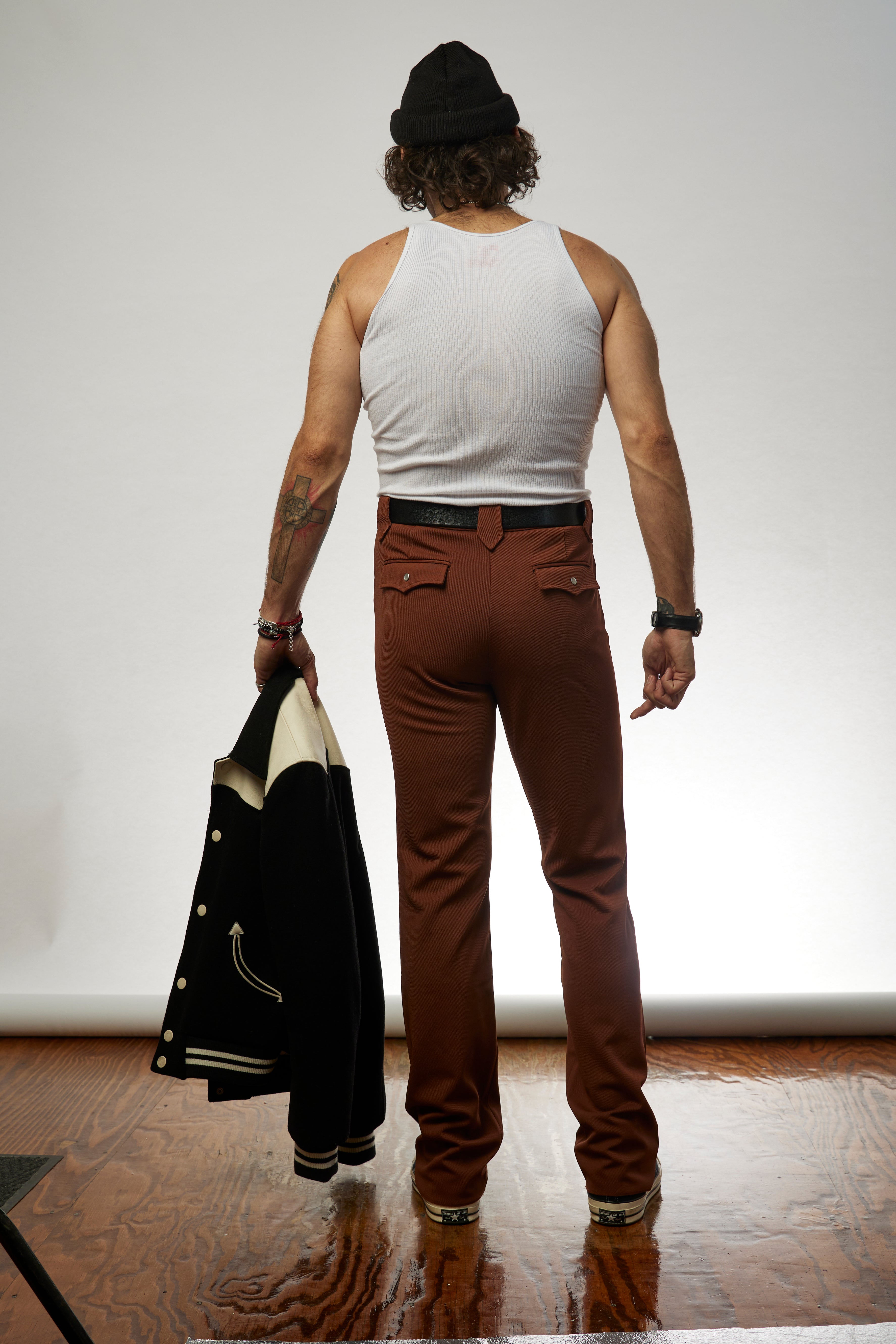 브라운 프랭클린 웨스턴 팬츠