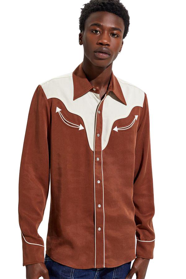 H BAR C Western Shirt (Good Condition)-