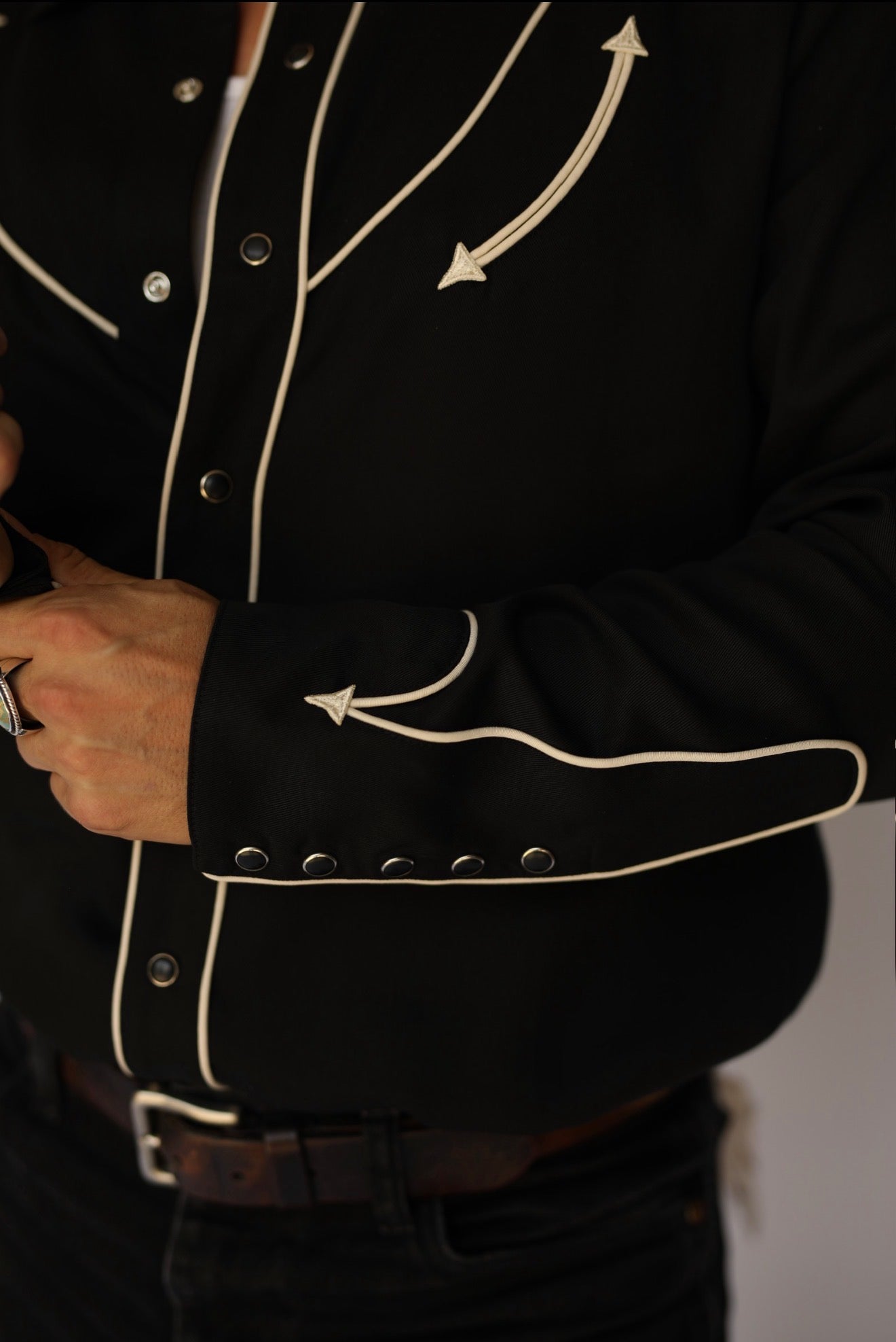 Reno Shirt Black with Off-White