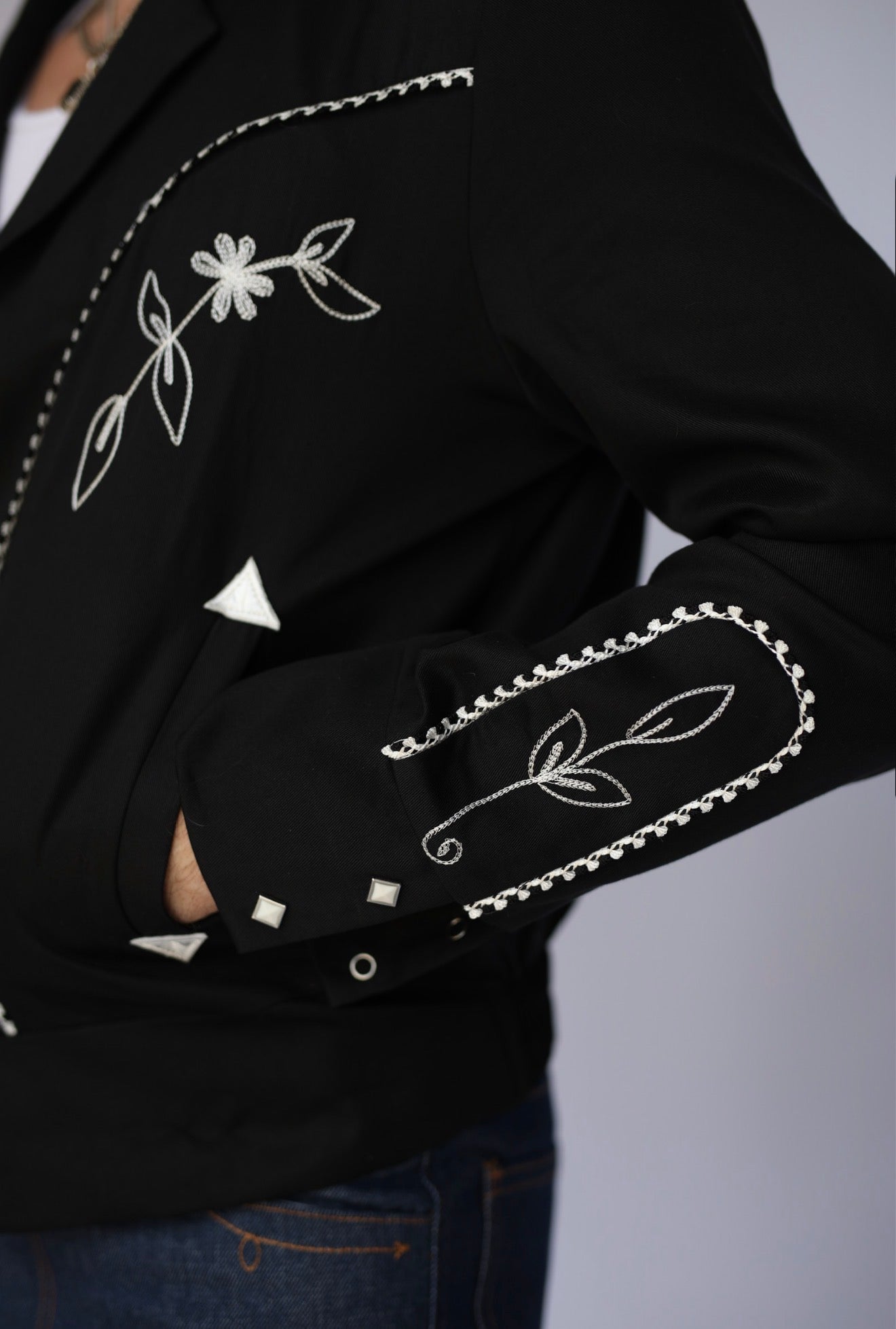 Bolero Men's Jacket - Nogales - Black and White