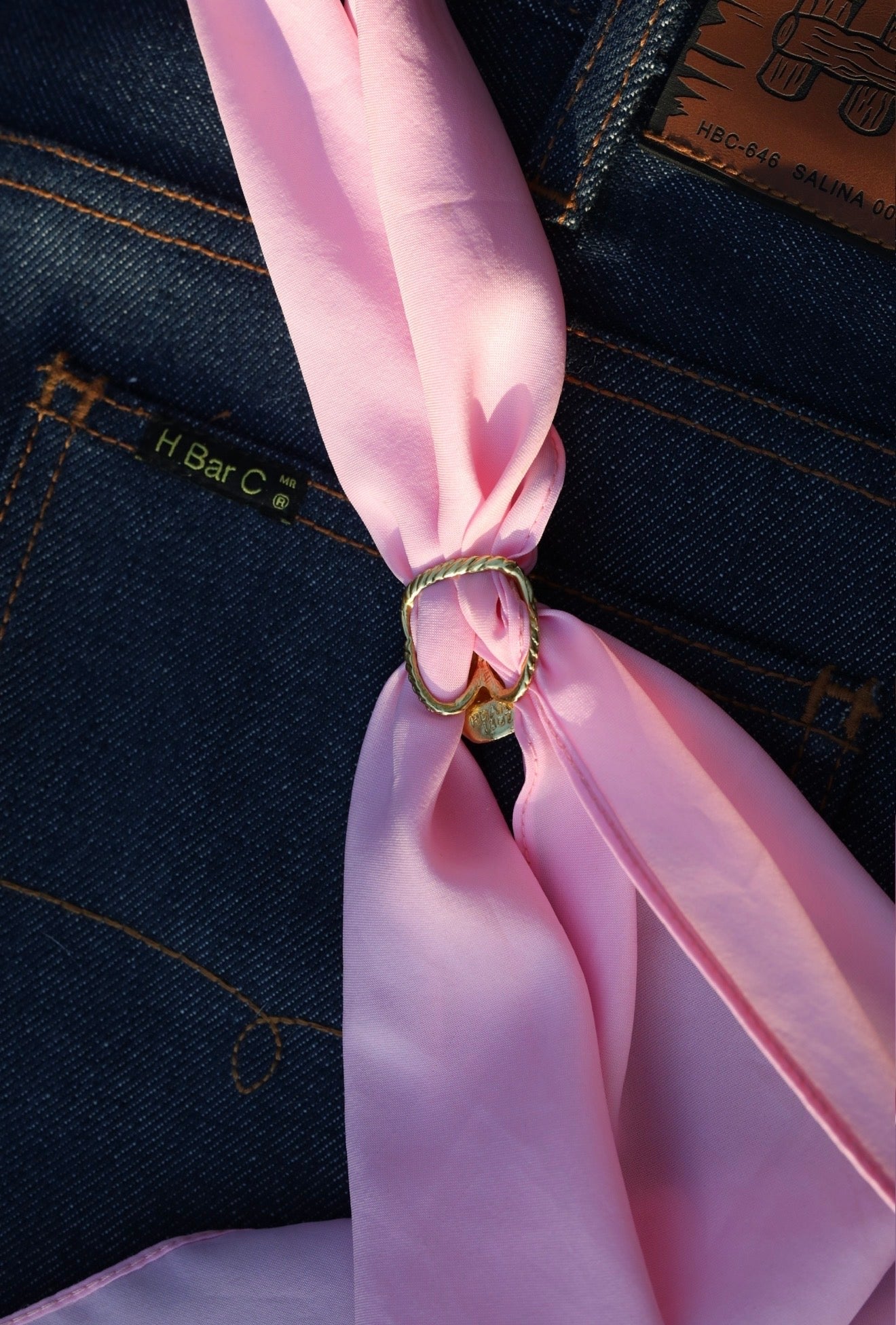 Cowboy Hat Scarf Slide - Five Pieces of the Frontier