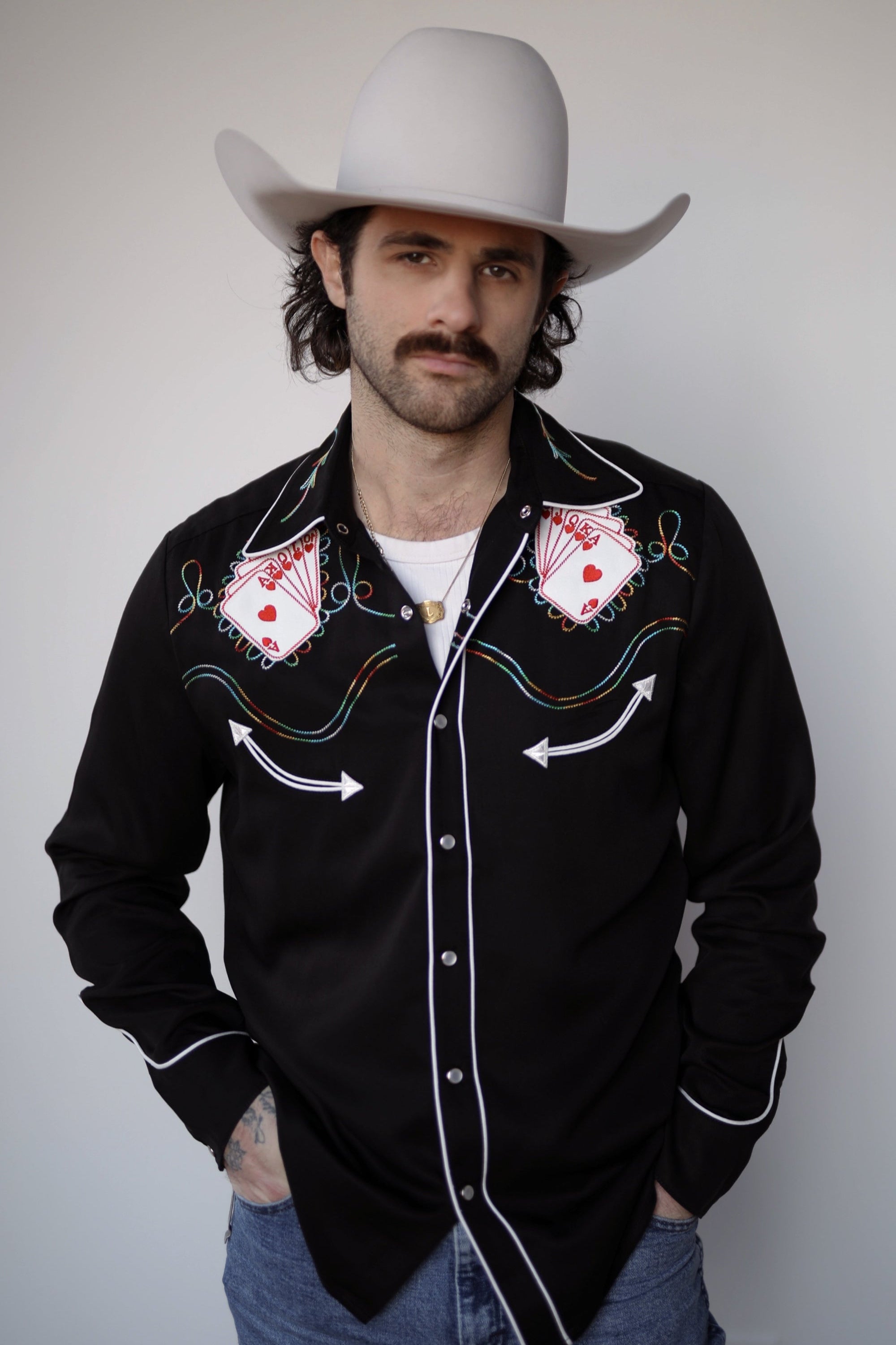 Royal Flush Men's Shirt Black