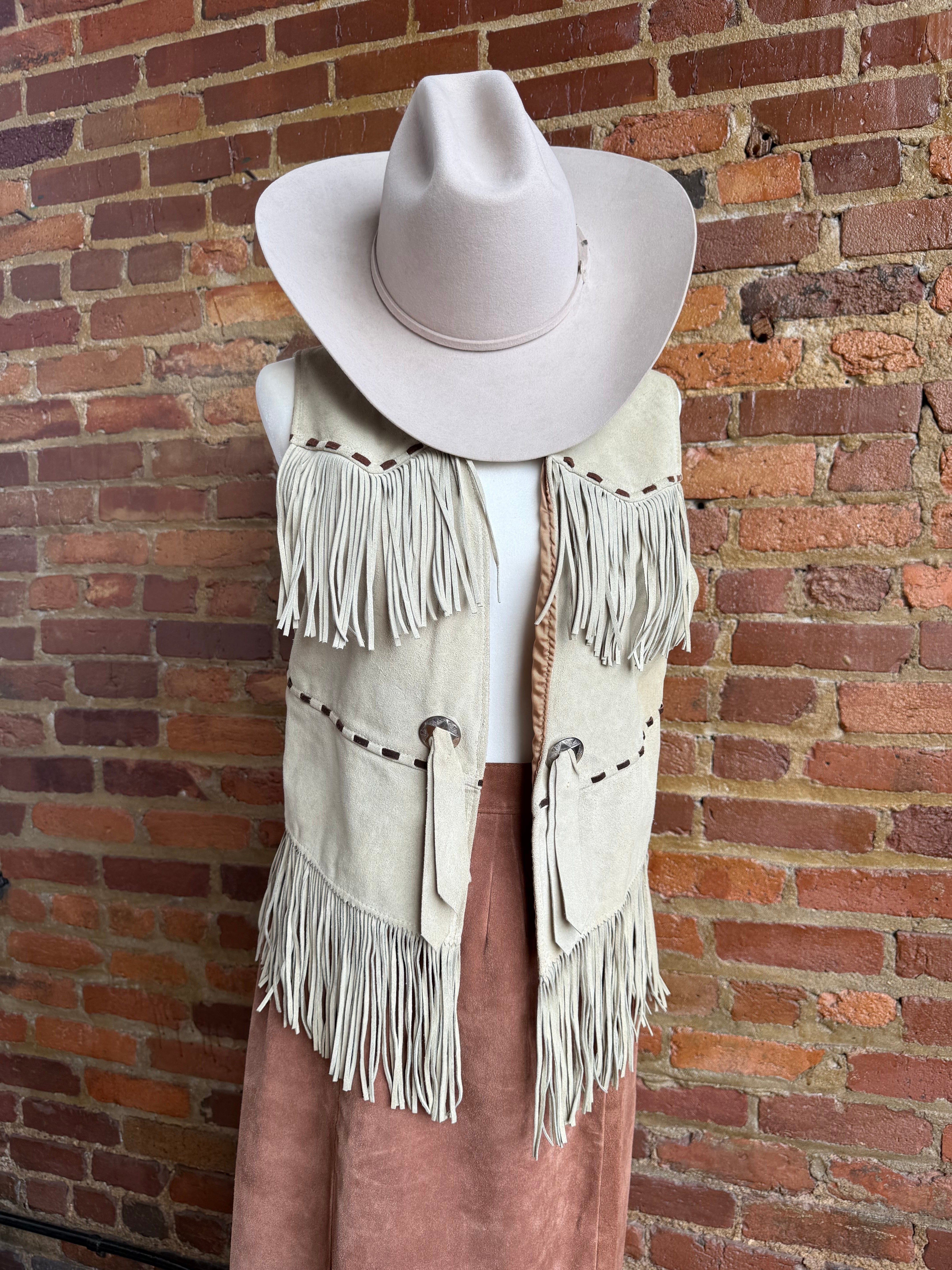 Archive 1950’s Suede Fringe Vintage Vest