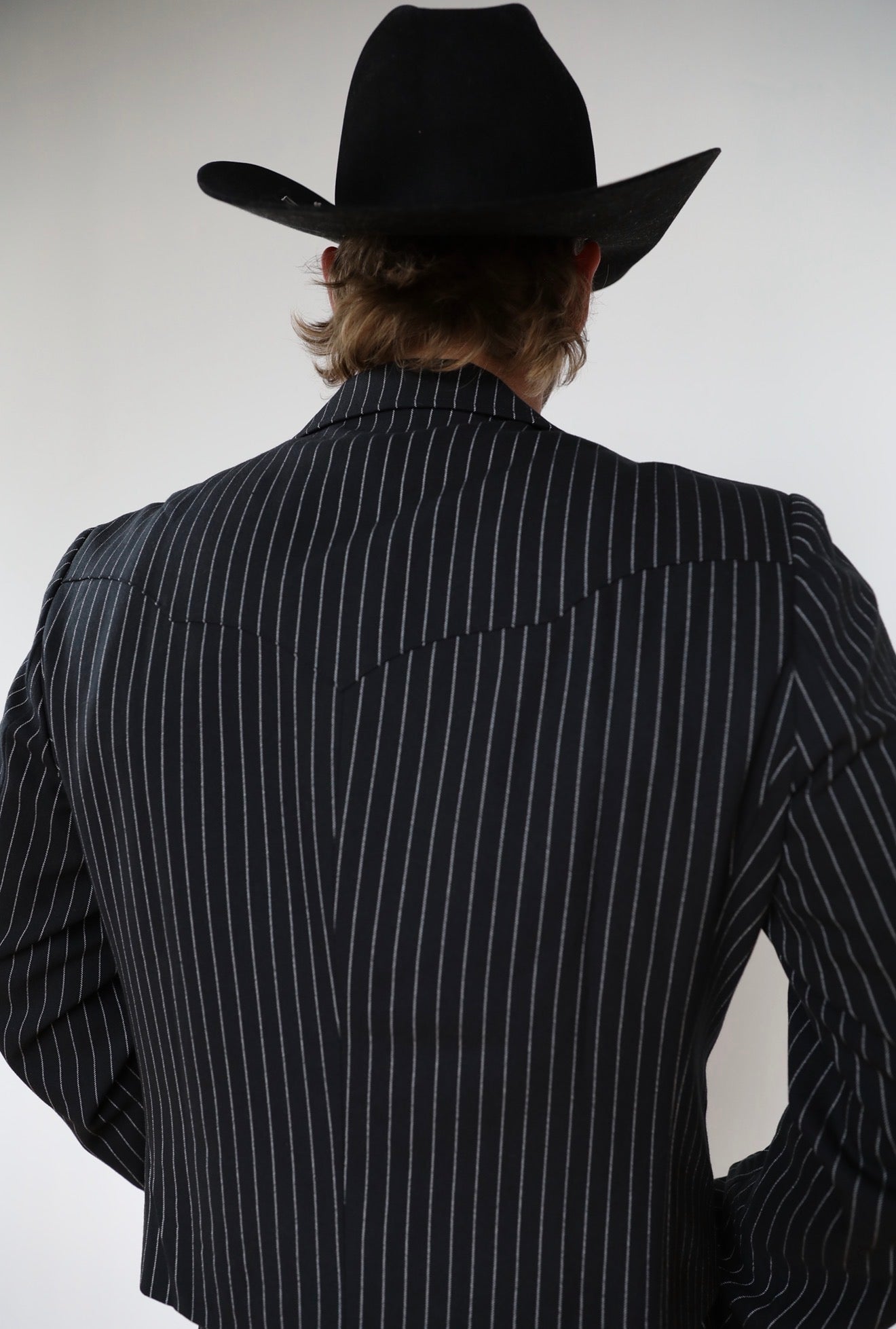 Bakersfield Pin Stripe Suit Black