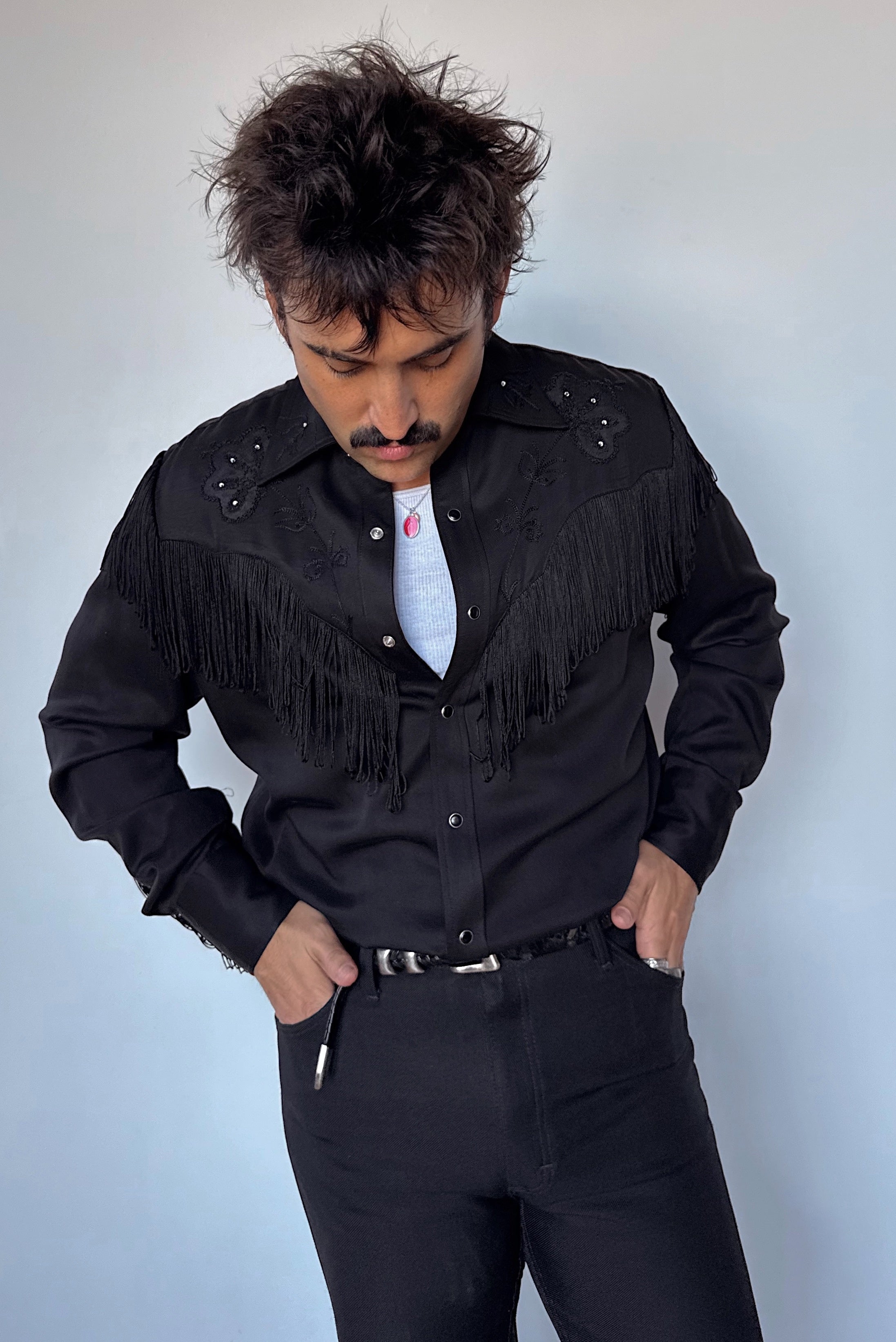 Taos Men's Shirt Black with Black