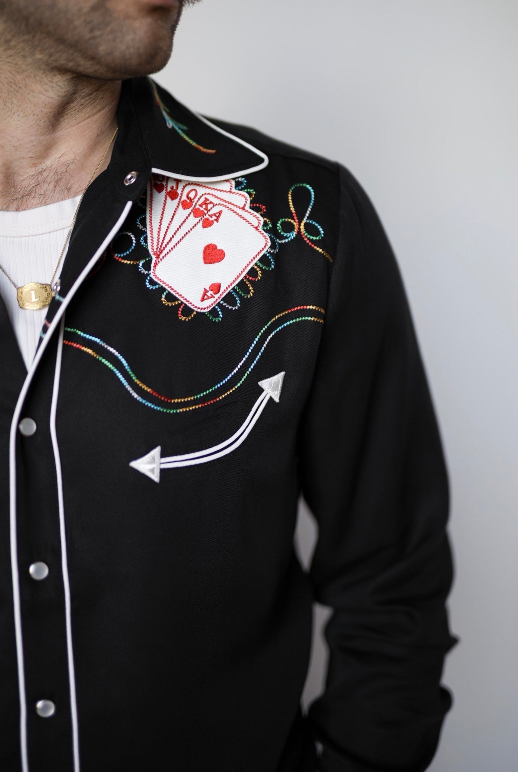 Royal Flush Men's Shirt Black