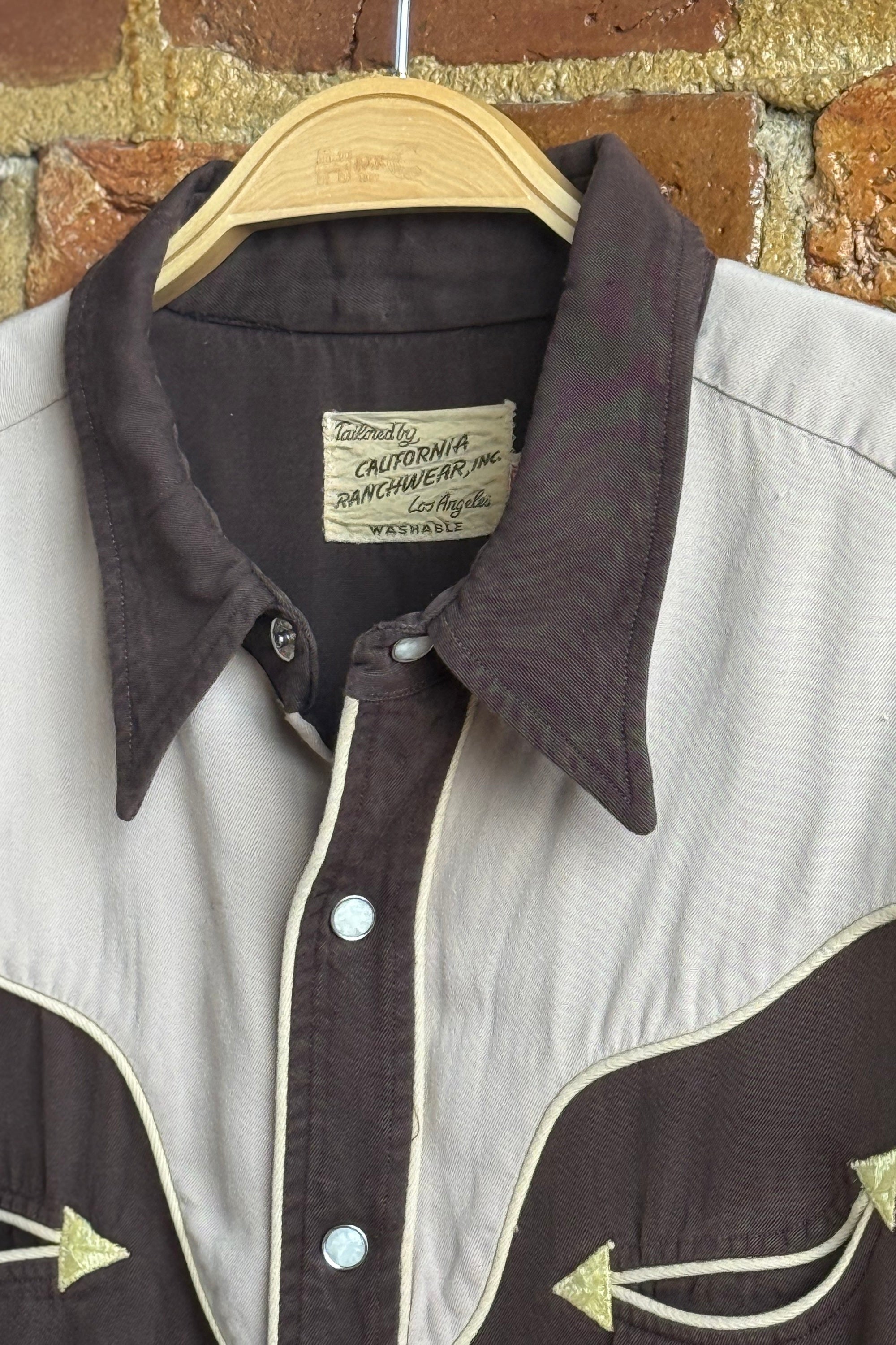 Archive 1940’s San Juan Brown Vintage Shirt
