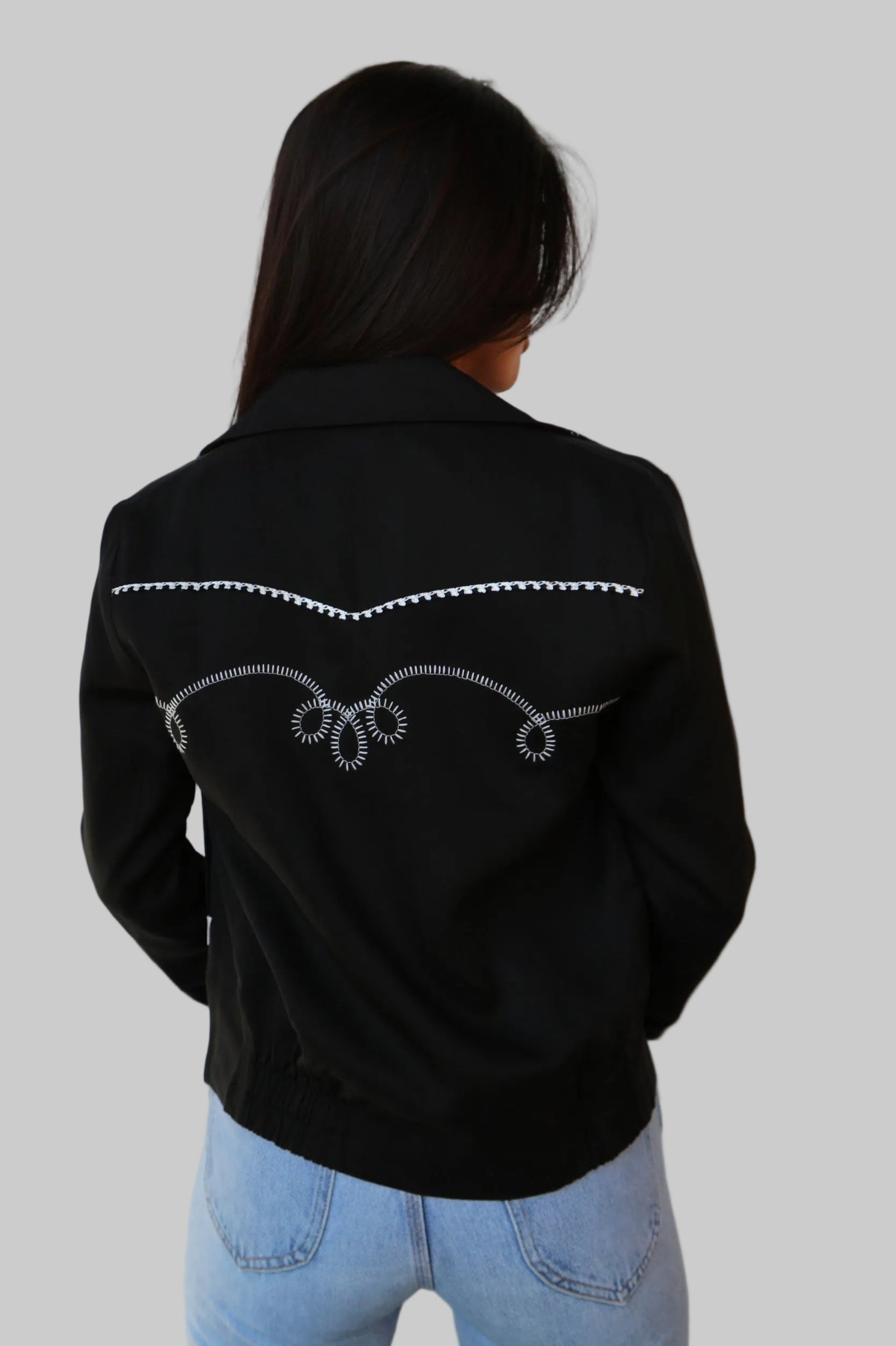 Bolero Women's Jacket Black and White