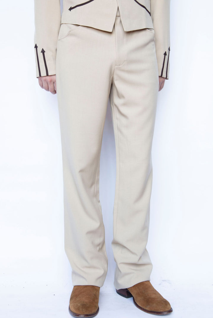 Franklin Unisex Western Pants Tan