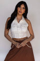 Hampton Halter Top White