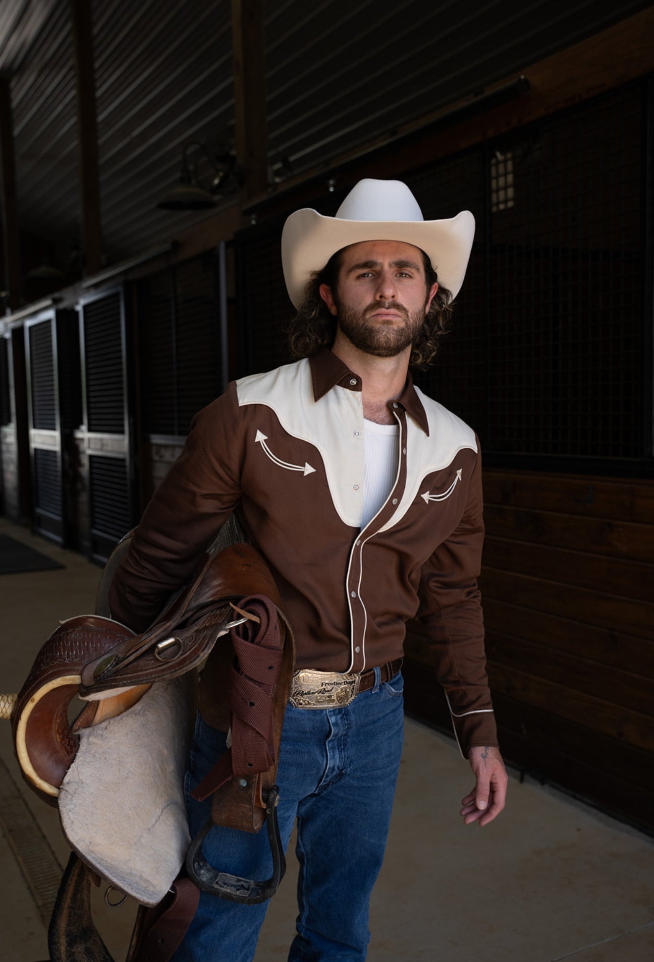 San Juan Men's Shirt Chocolate